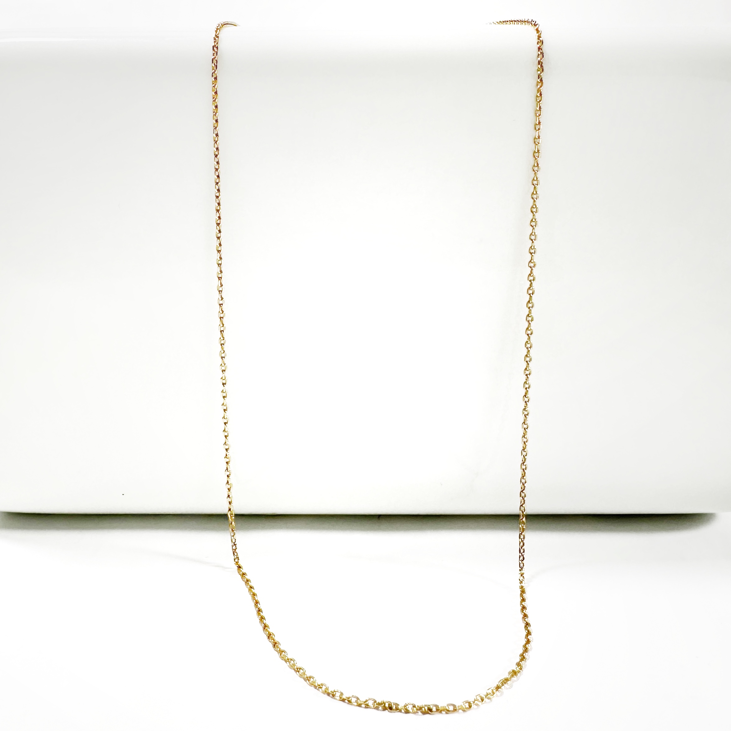 18k Gold Vintage Thin Belcher Link Chain (1)