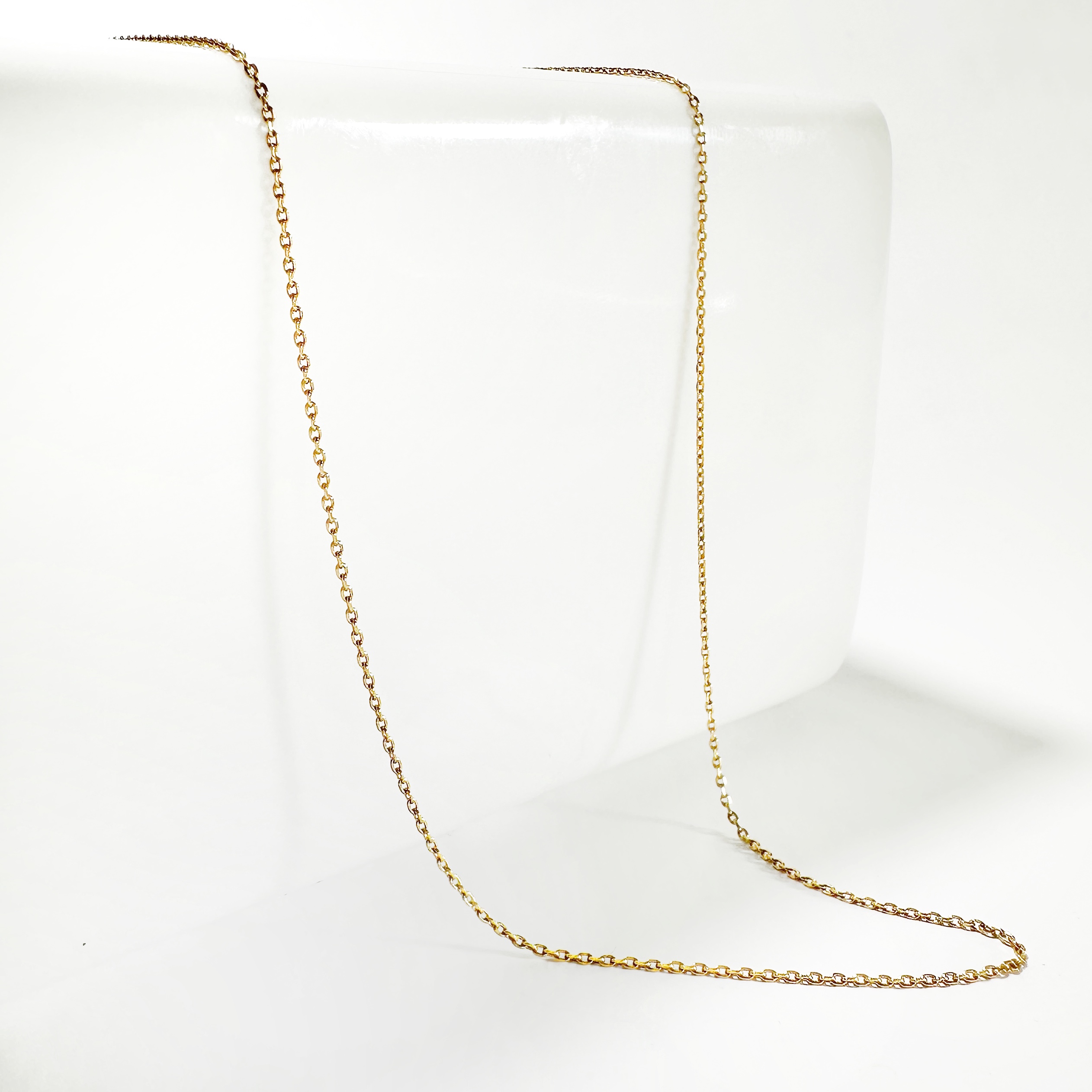 18k Gold Vintage Thin Belcher Link Chain (6)
