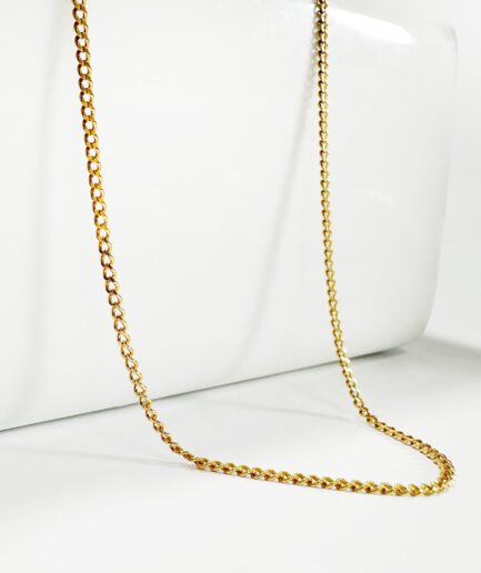Adjustable flat belcher chain // 45.5 cm to 54.5cm