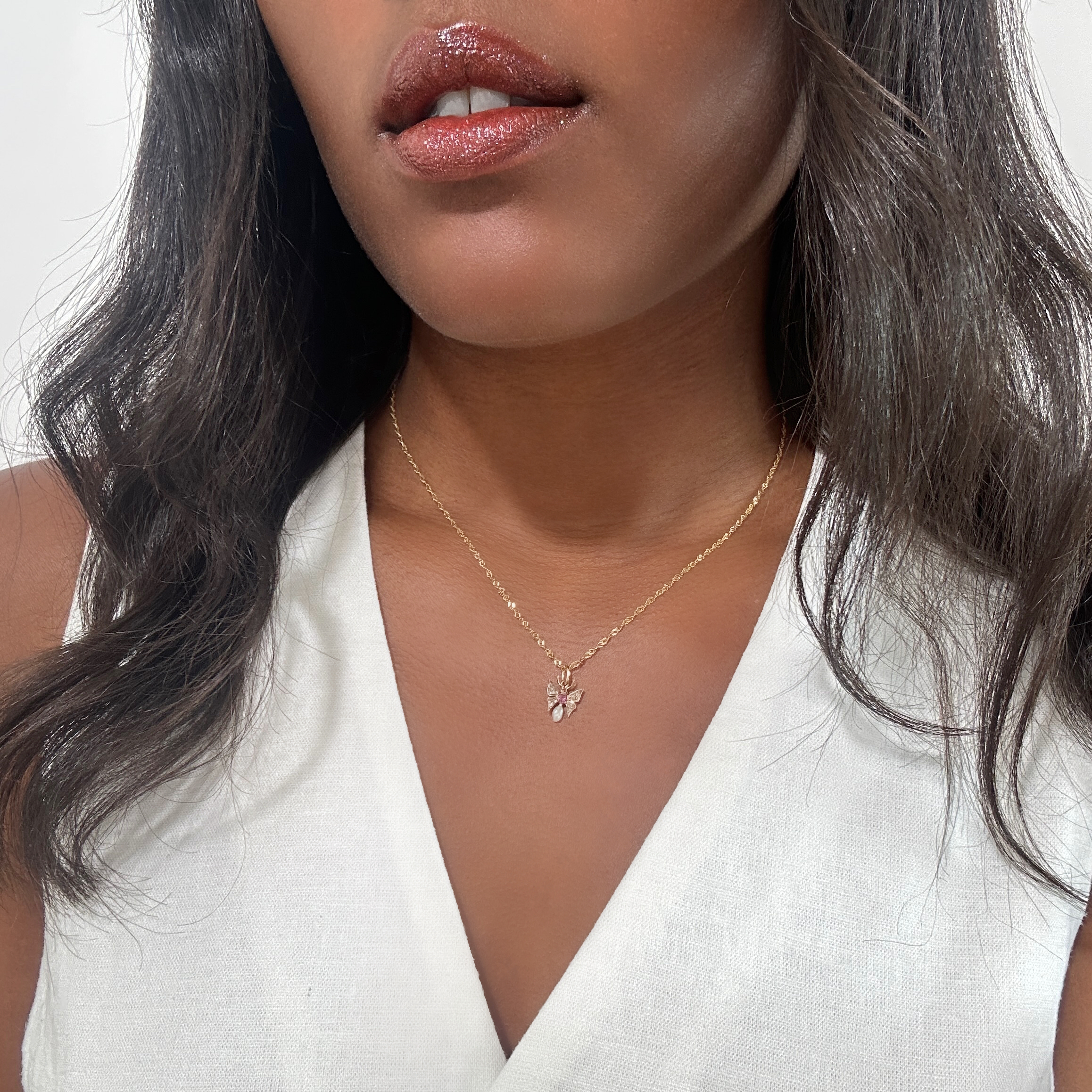 18k Vintage Gold Flat Marine Link Chain (3)