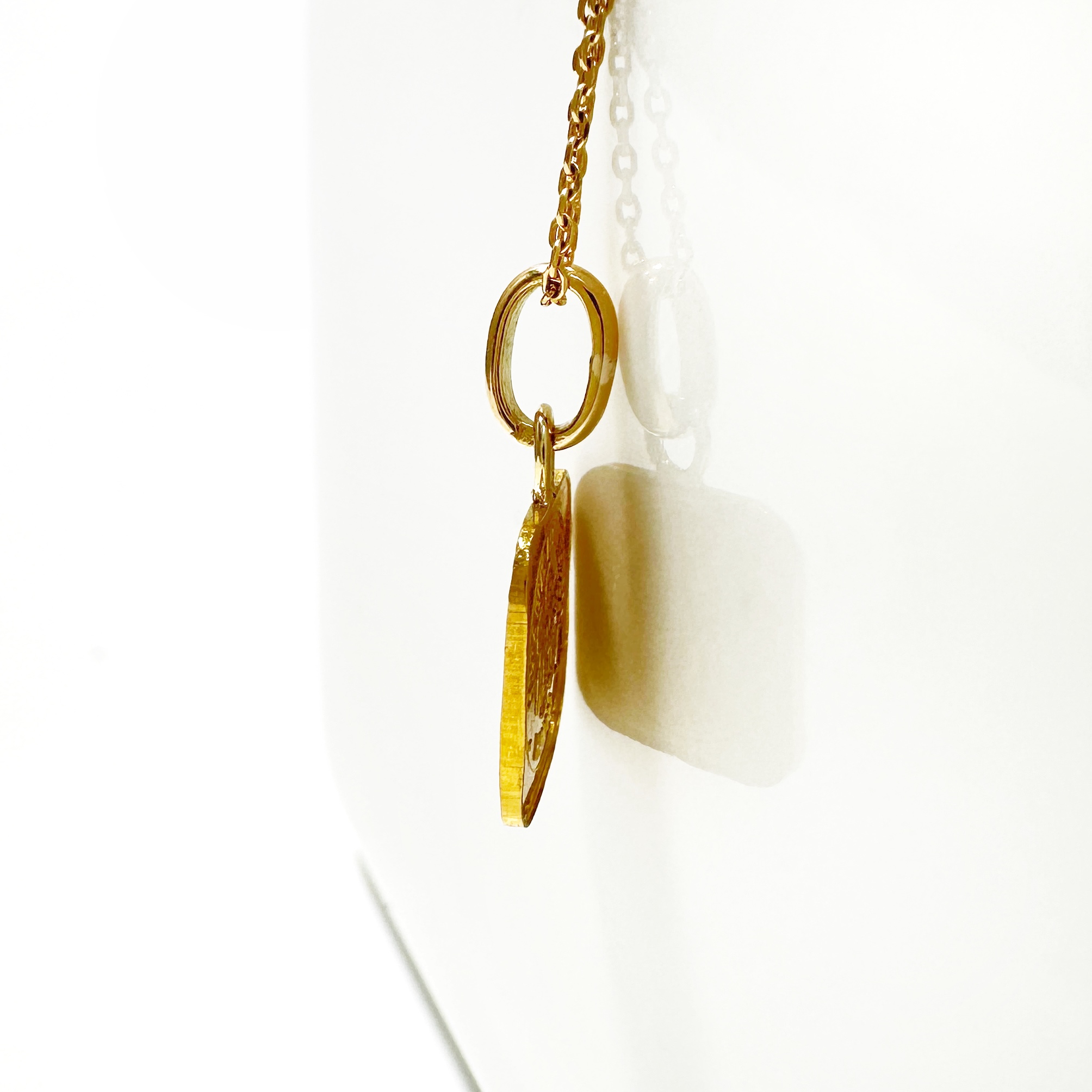 24kt Vintage Gold Bar Pendant (1)