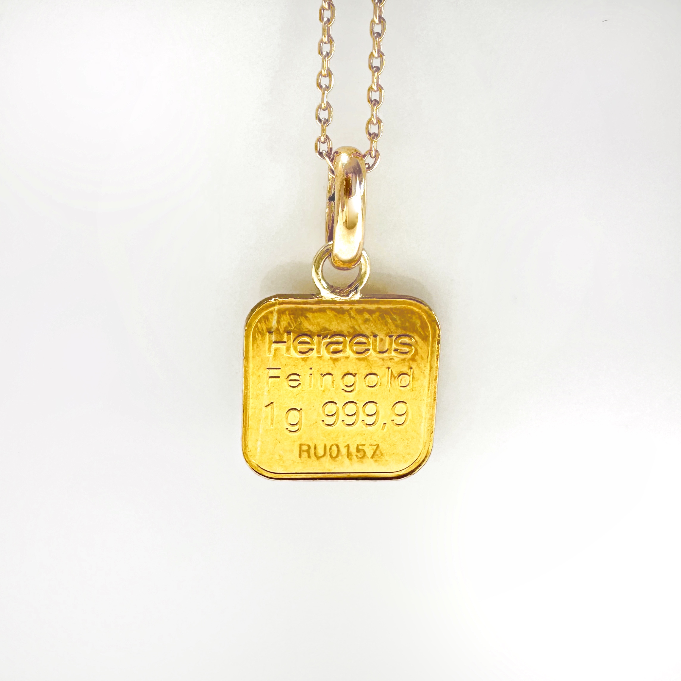 24kt Vintage Gold Bar Pendant (3)