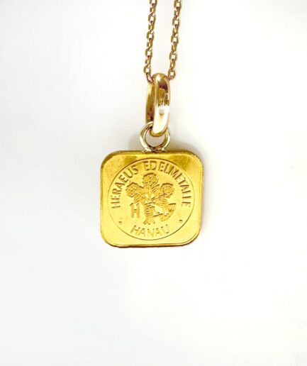 24kt Gold bar pendant "Midas"
