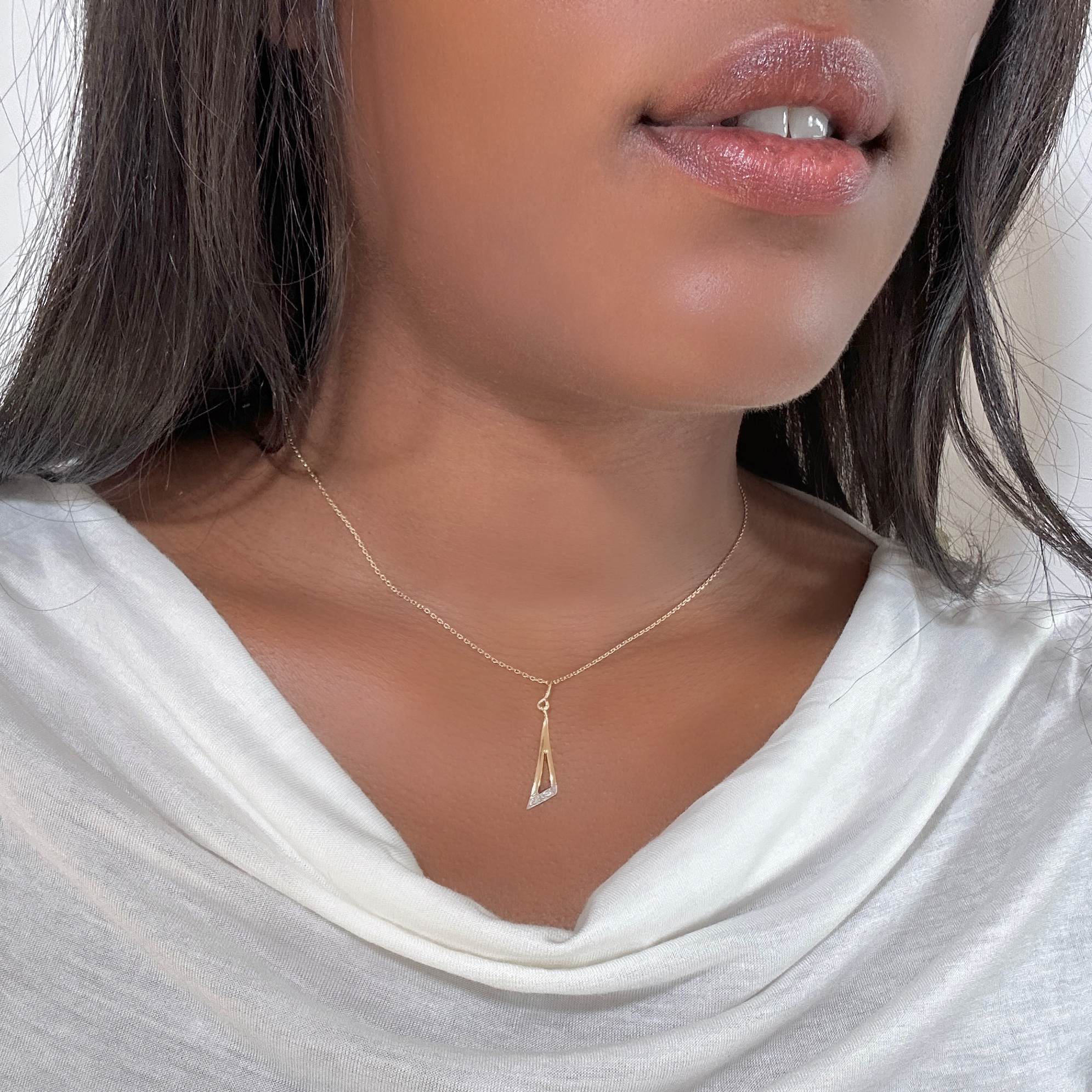 18k Gold Vintage Diamond Pendant (2)