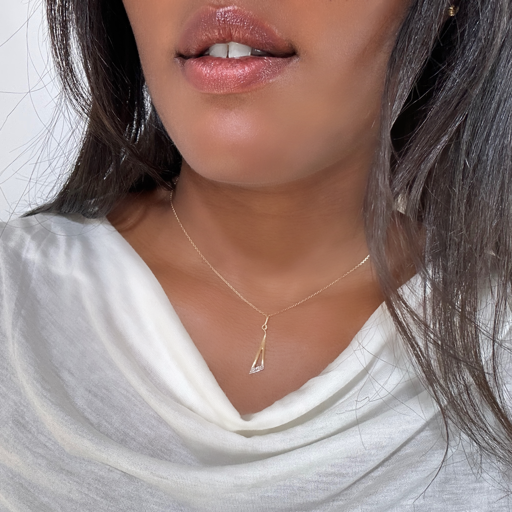 18k Gold Vintage Diamond Pendant (3)