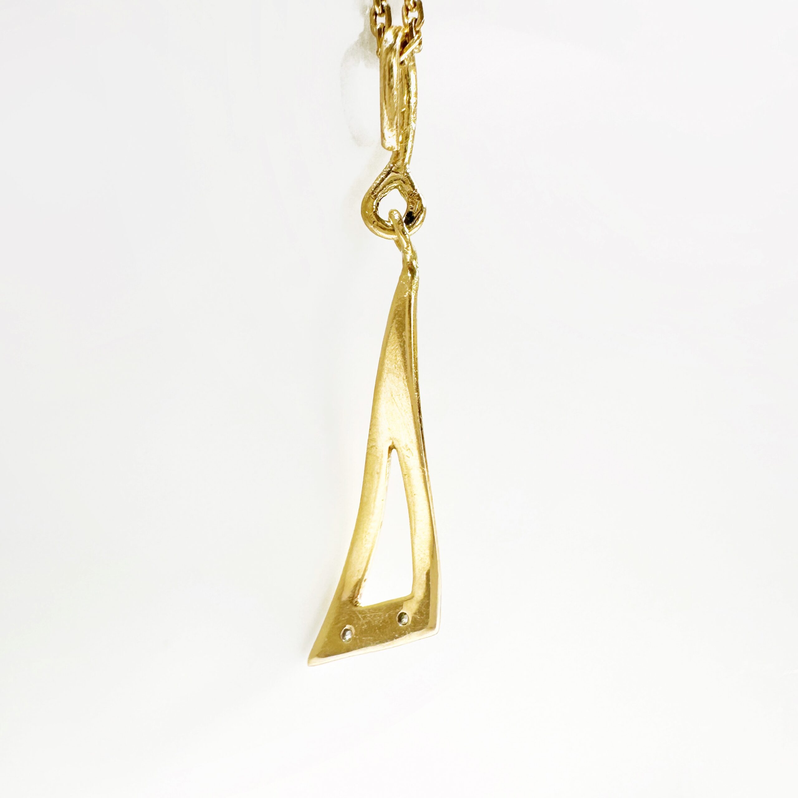 18k Gold Vintage Diamond Pendant (6)