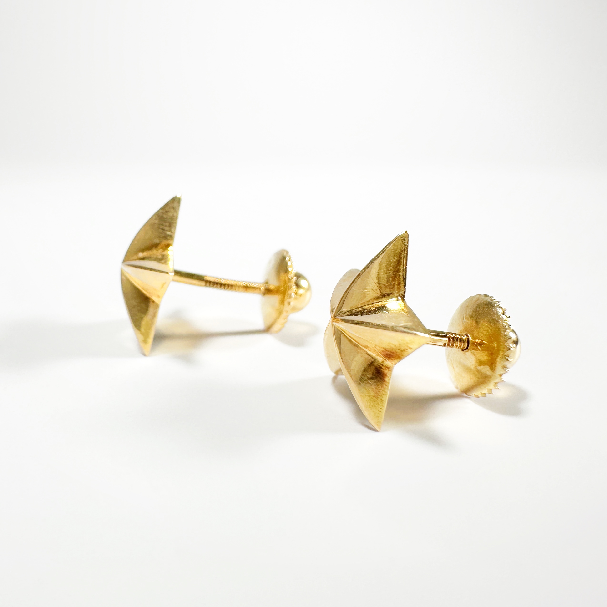 18k Gold Vintage Star Earrings (4)
