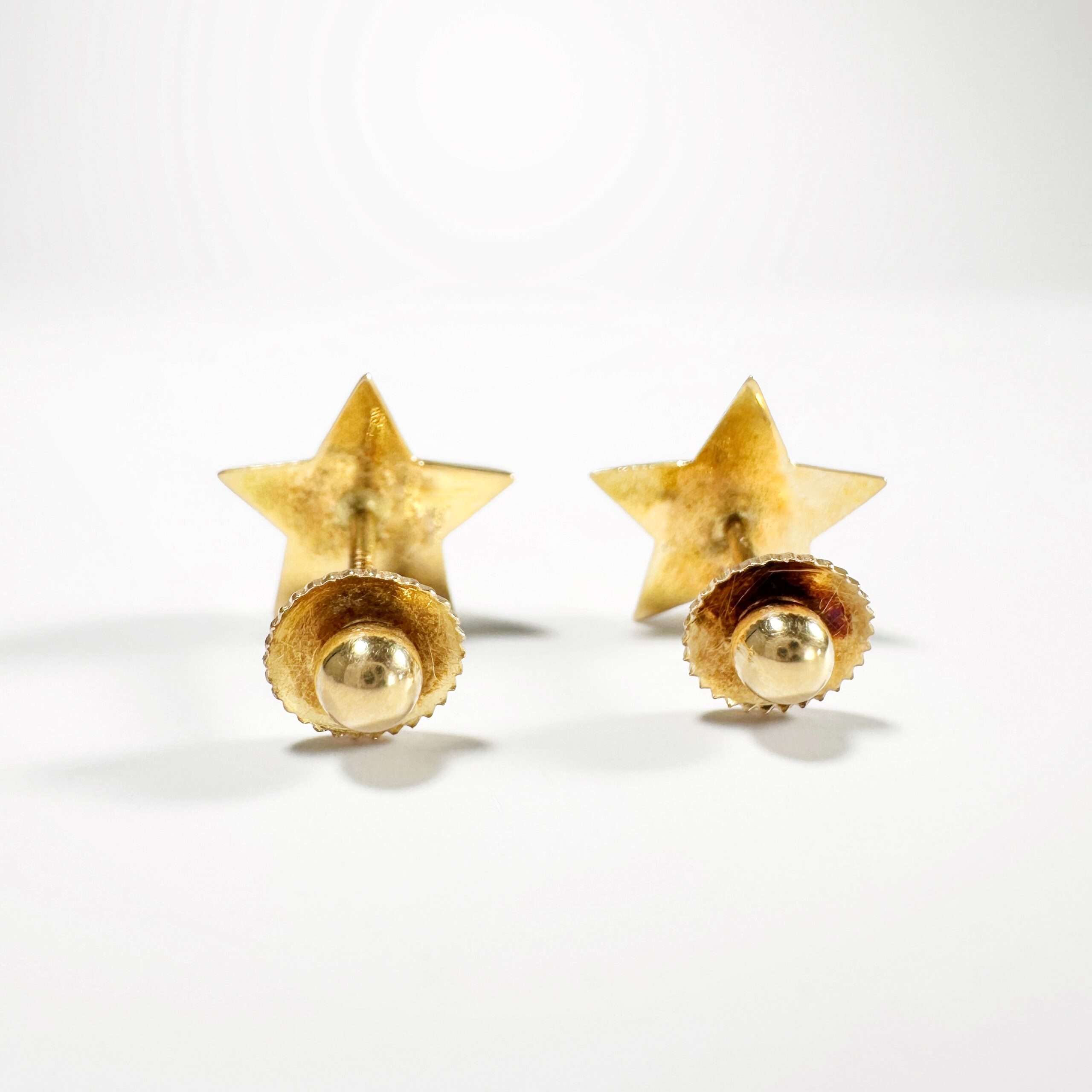 18k Gold Vintage Star Earrings (5)