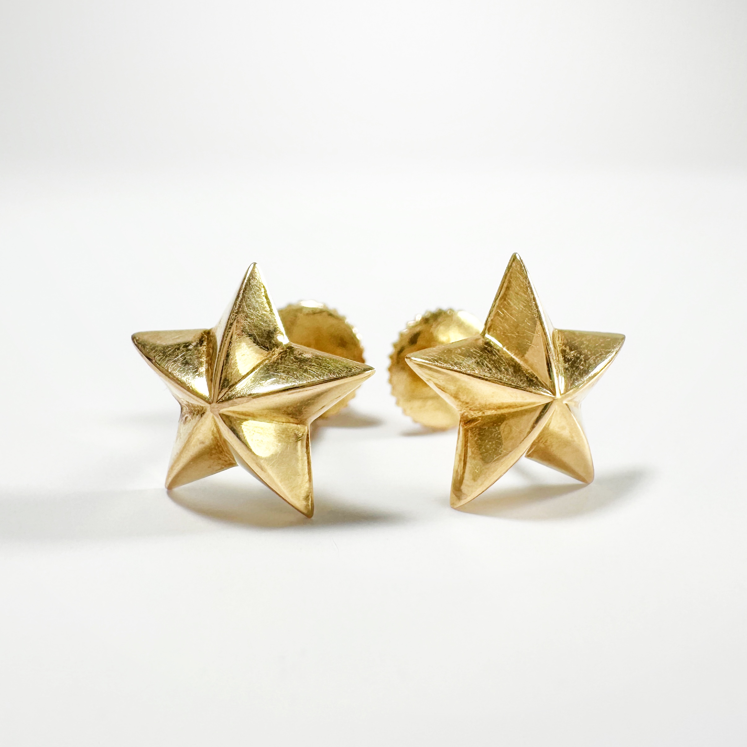 18k Gold Vintage Star Earrings (6)