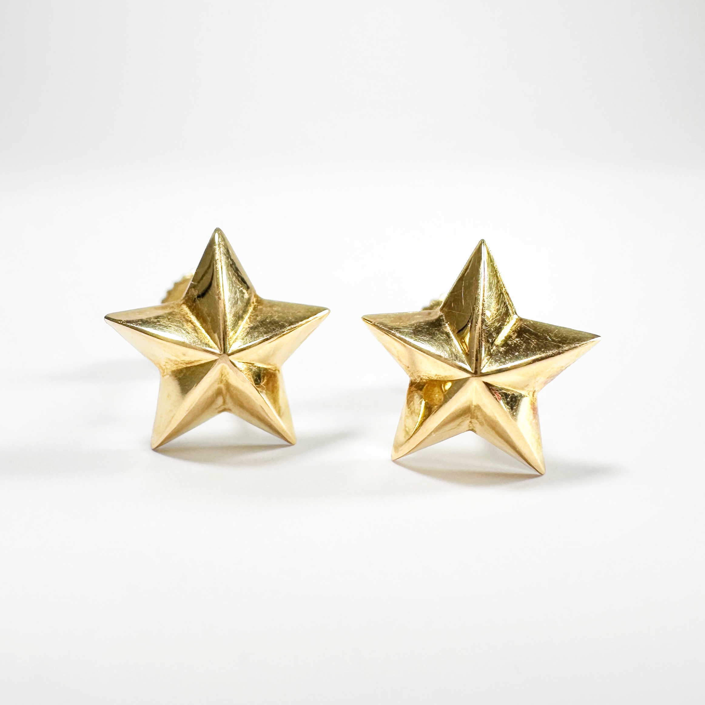 18k Gold Vintage Star Earrings (7)