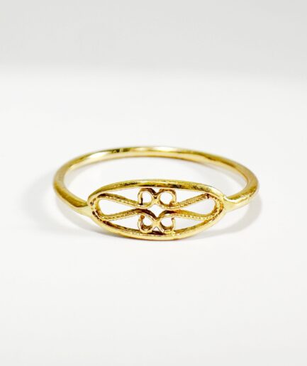 Gold filigree ring "Clélia"