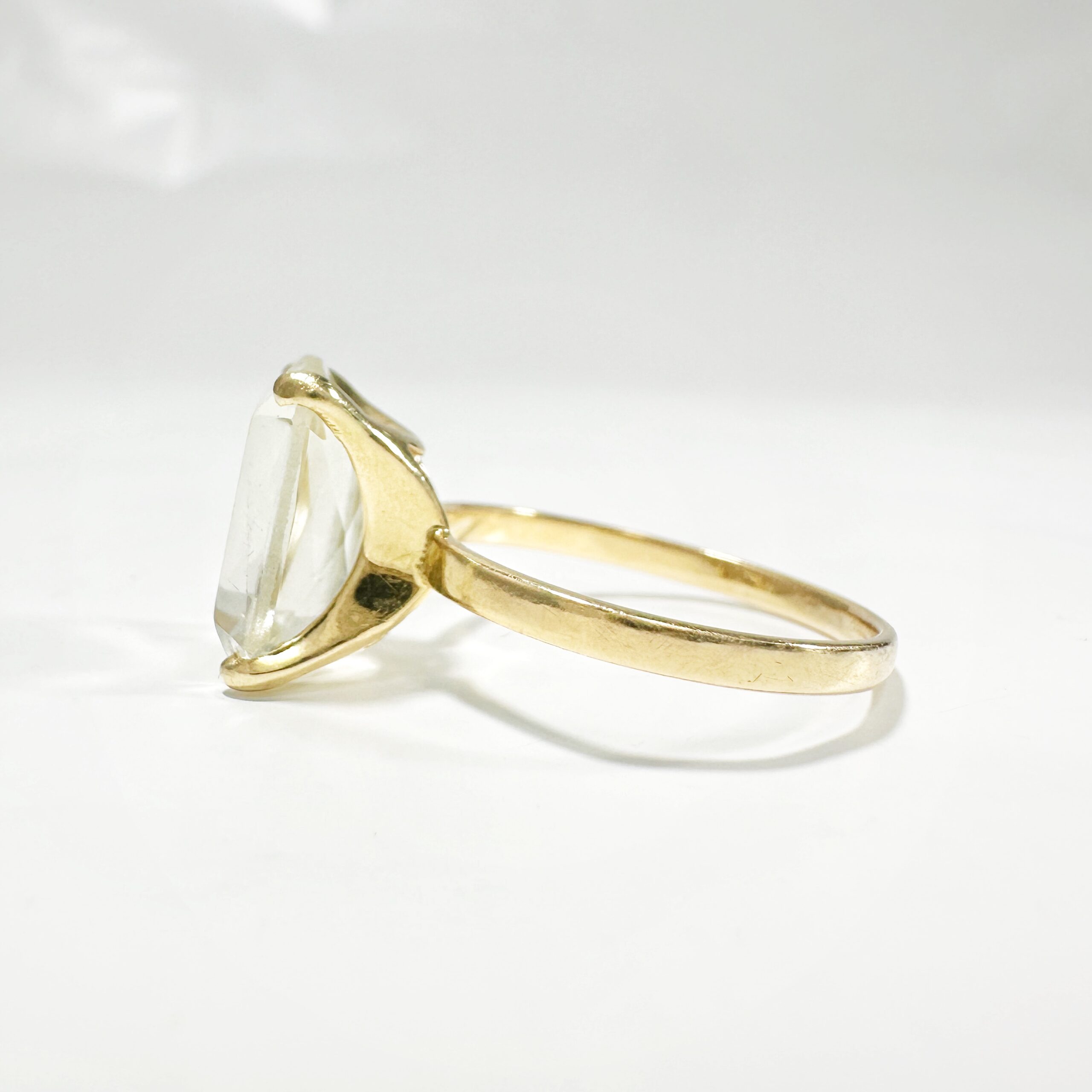 Gold And Prasiolite Vintage Gold Cocktail Ring (4)