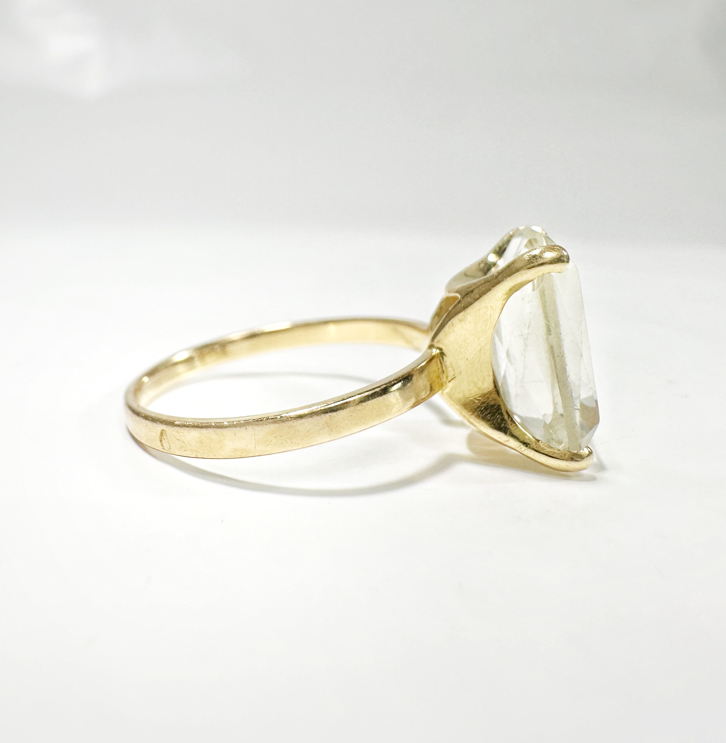Gold And Prasiolite Vintage Gold Cocktail Ring (6)