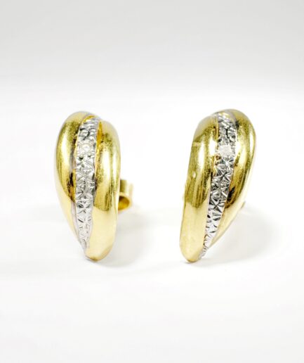 Boucles d'oreilles or et diamants "Lyrianne"