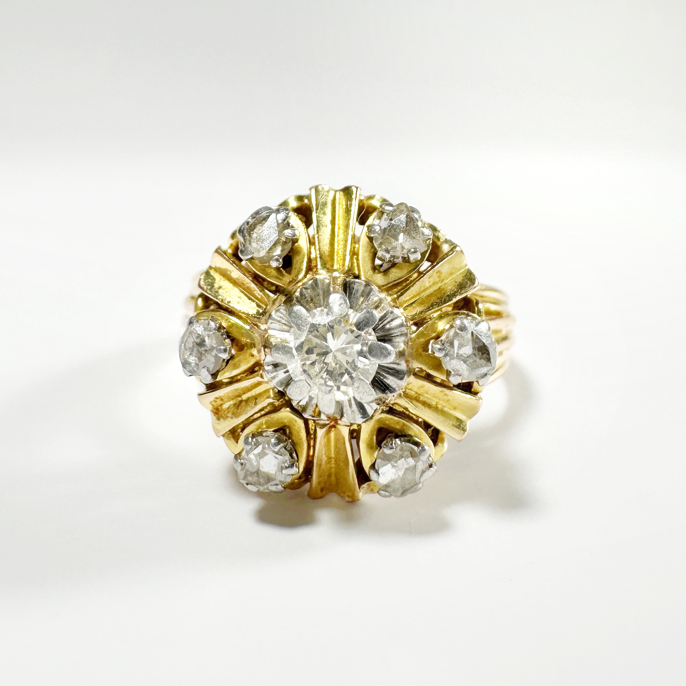 vintage_18k_gold_cluster_diamond_ring (4)