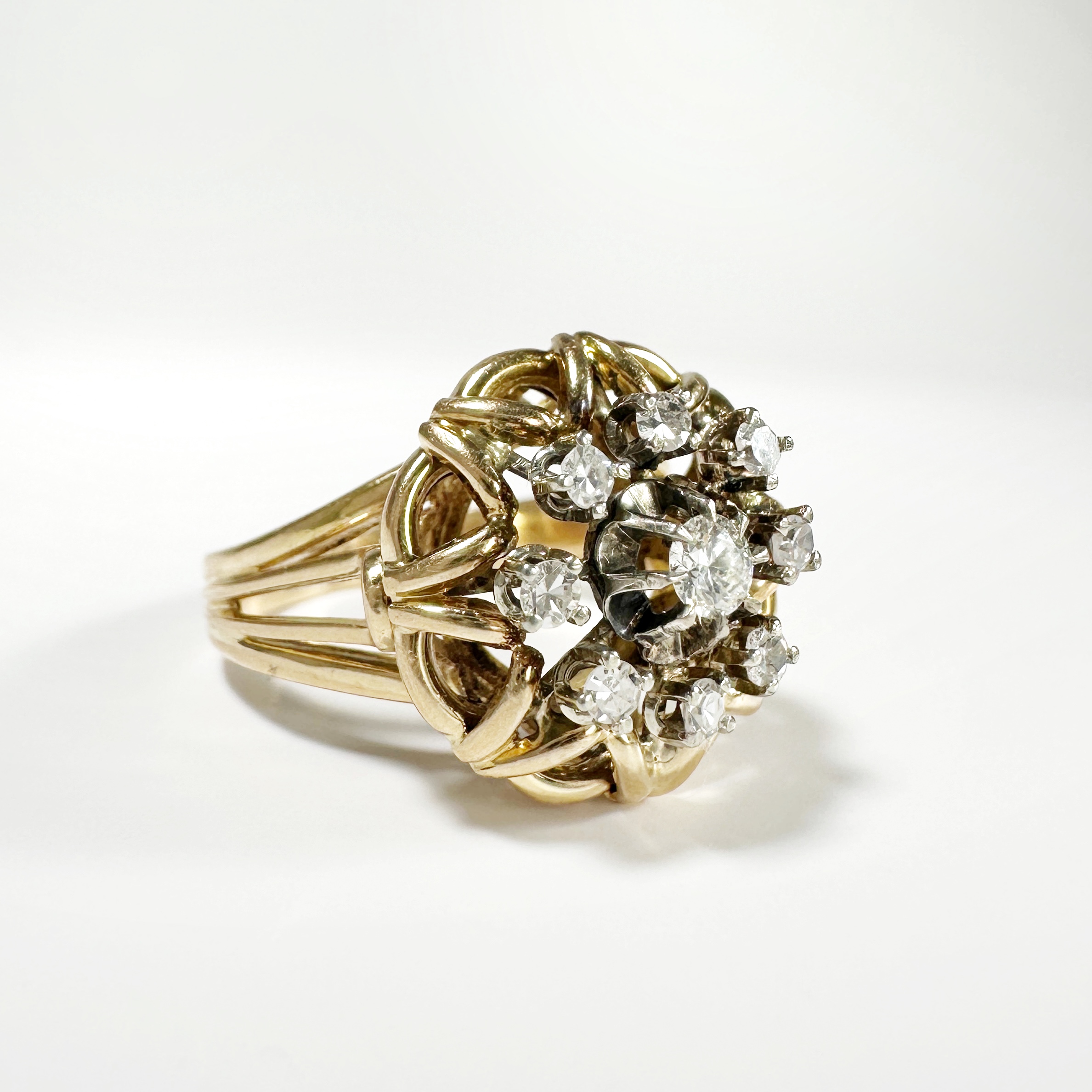 Vintage 18k Gold Diamond Ring (5)