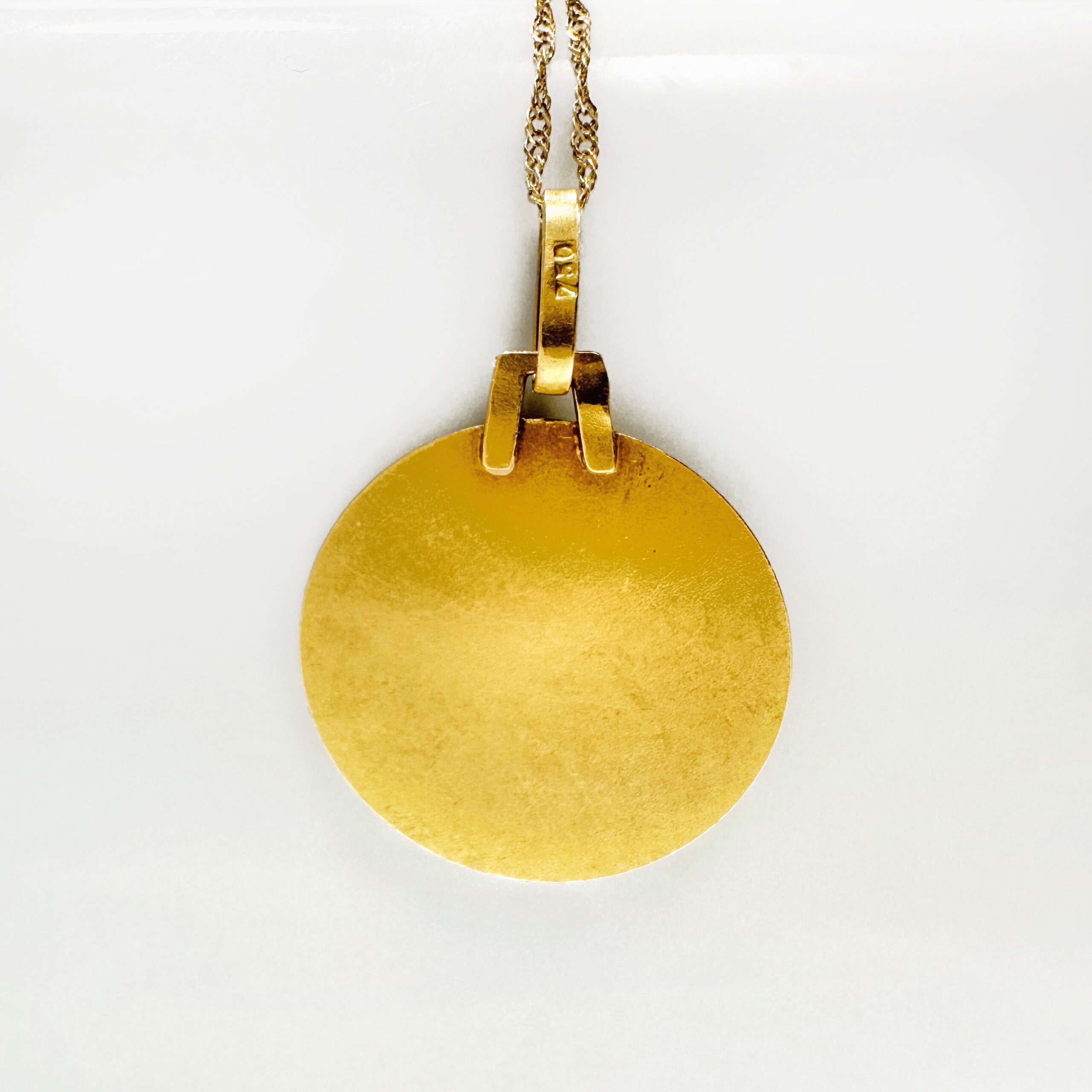 Vintage Gold Lion Astrological Medal (4)