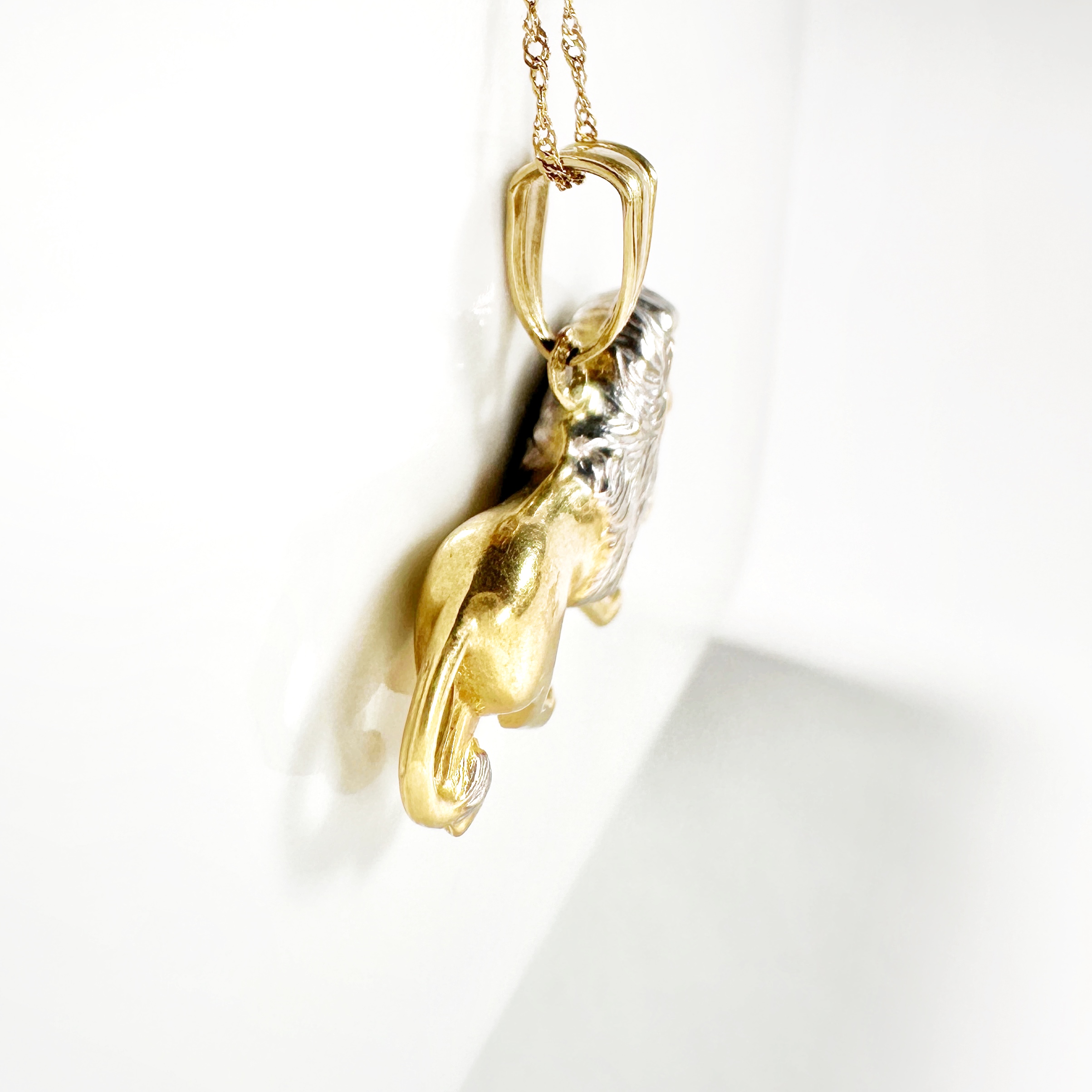 Vintage Gold Lion Lucky Pendant (6)