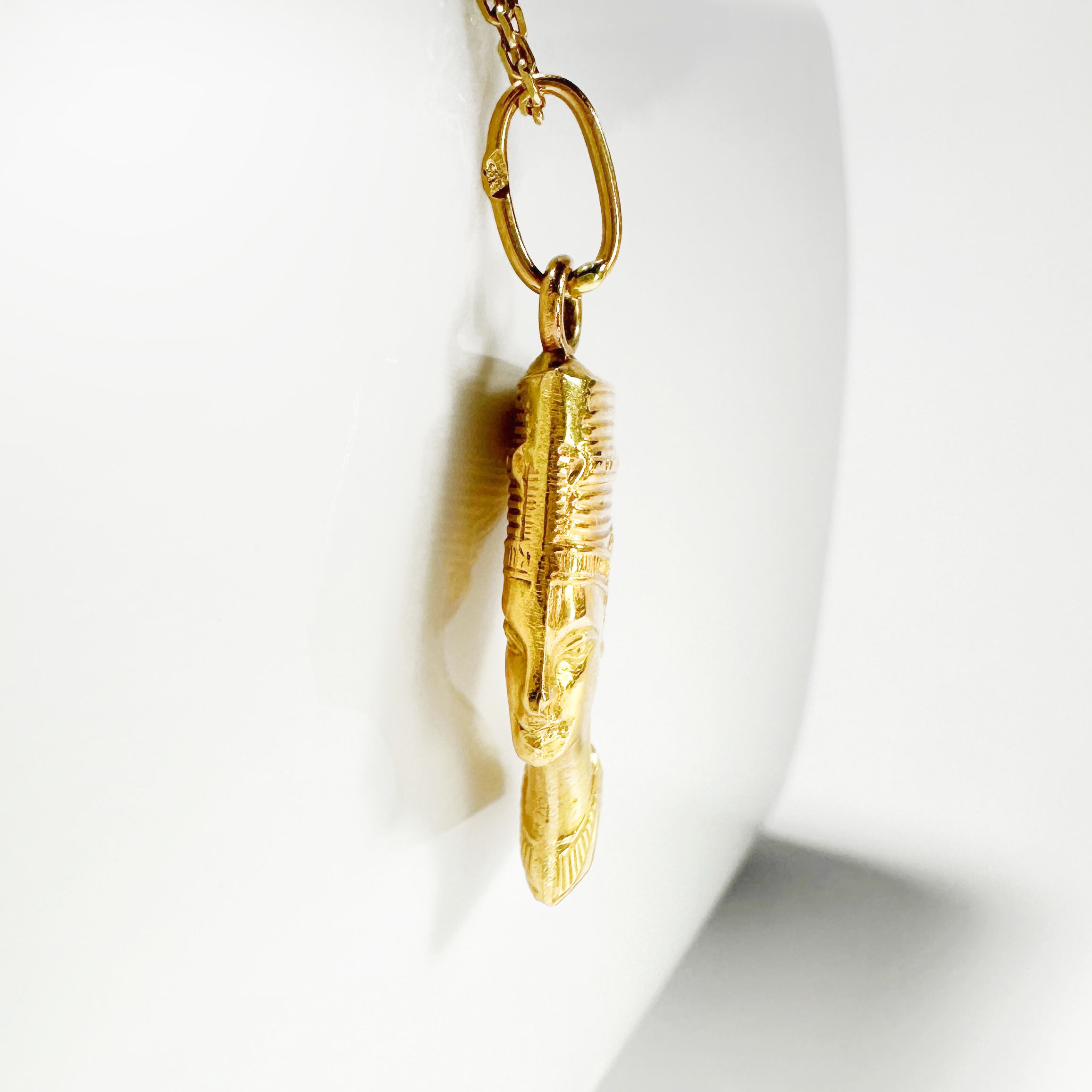 Vintage Gold Nefertiti Pendant 6