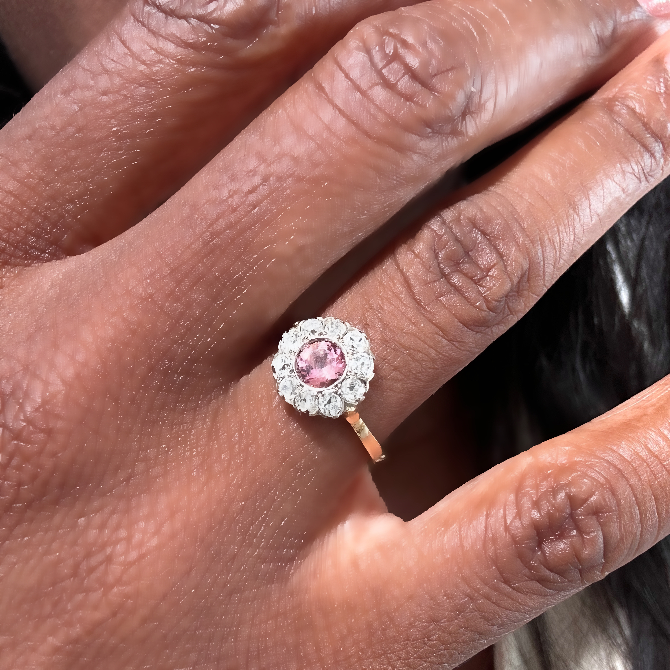 Vintage Gold Tourmaline And Diamond Ring (2)