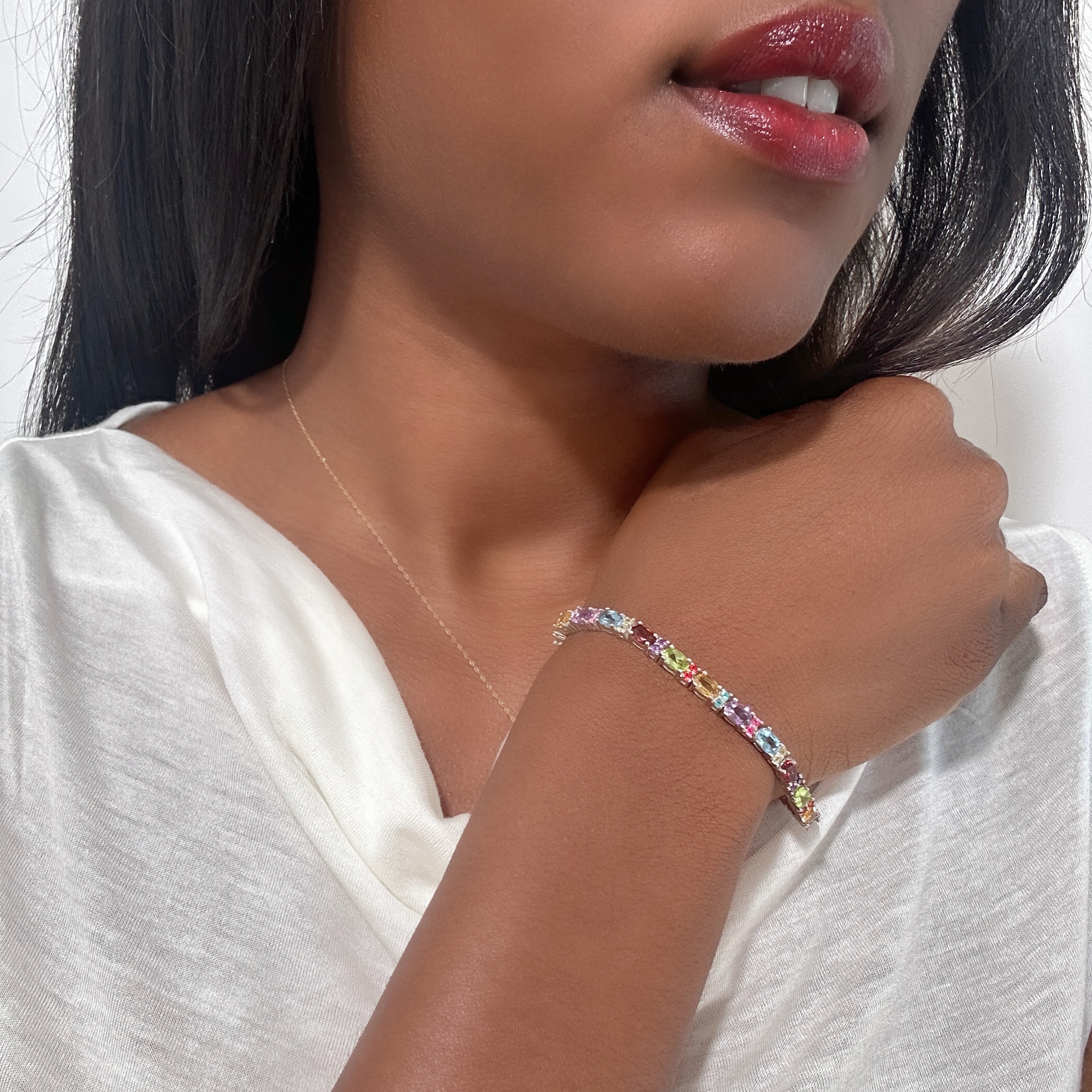 Vintage Tutti Frutti Silver Bracelet (2)