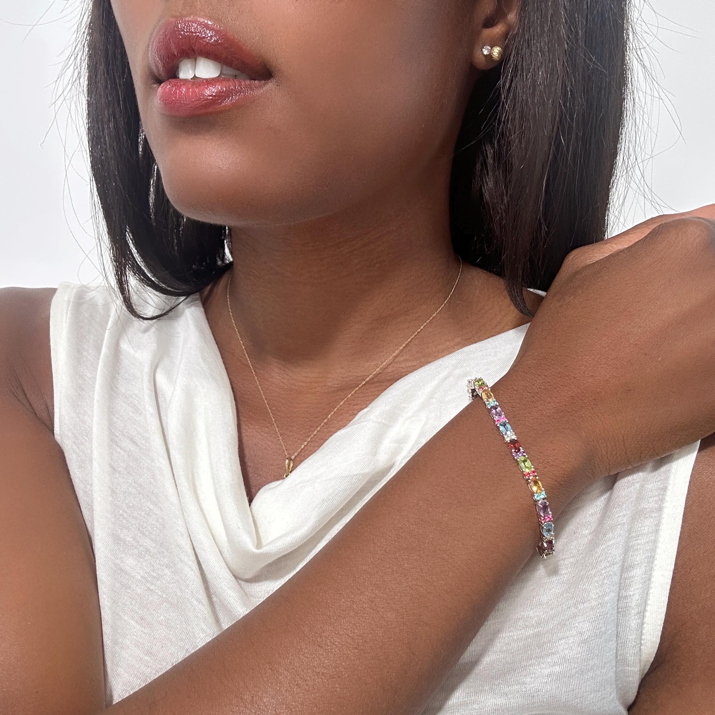 Vintage Tutti Frutti Silver Bracelet (3)