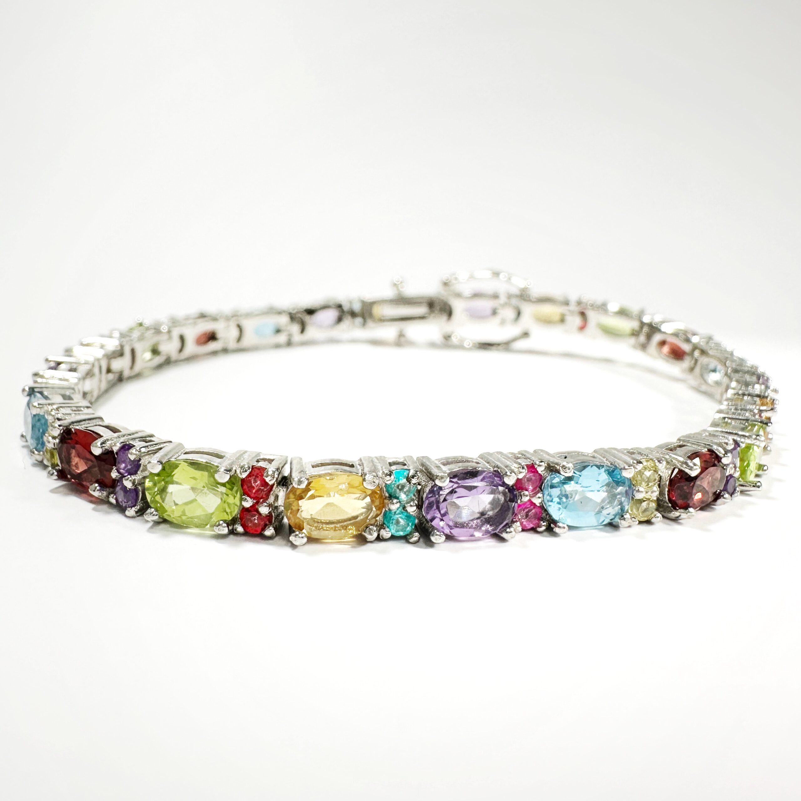 Vintage Tutti Frutti Silver Bracelet (5)