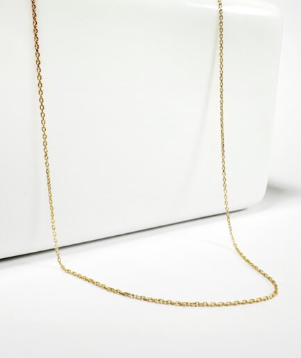 Chaine or maille jaseron fine // 45cm