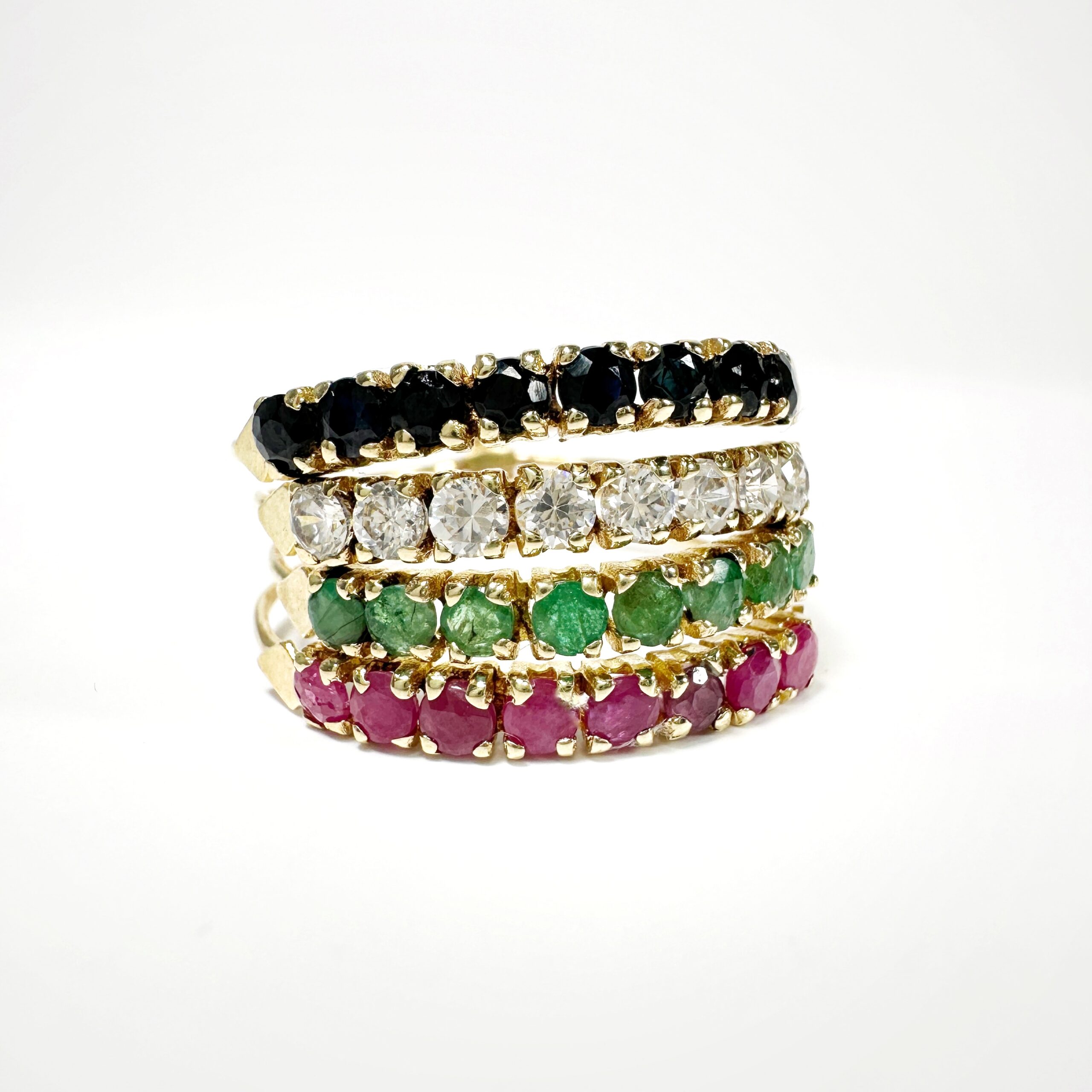 Vintage Gold Harem Tutti Frutti Ring (1)