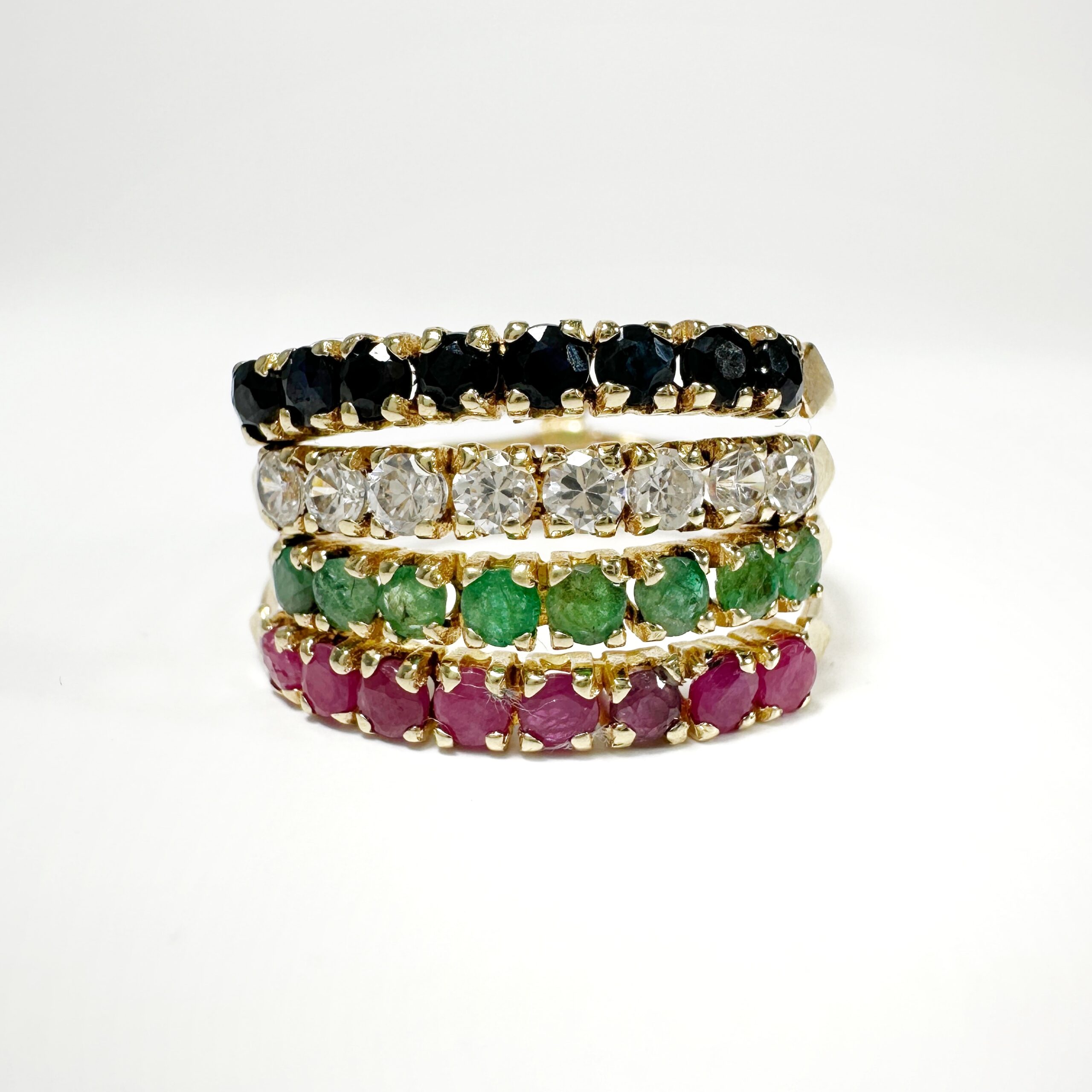 Vintage Gold Harem Tutti Frutti Ring (6)