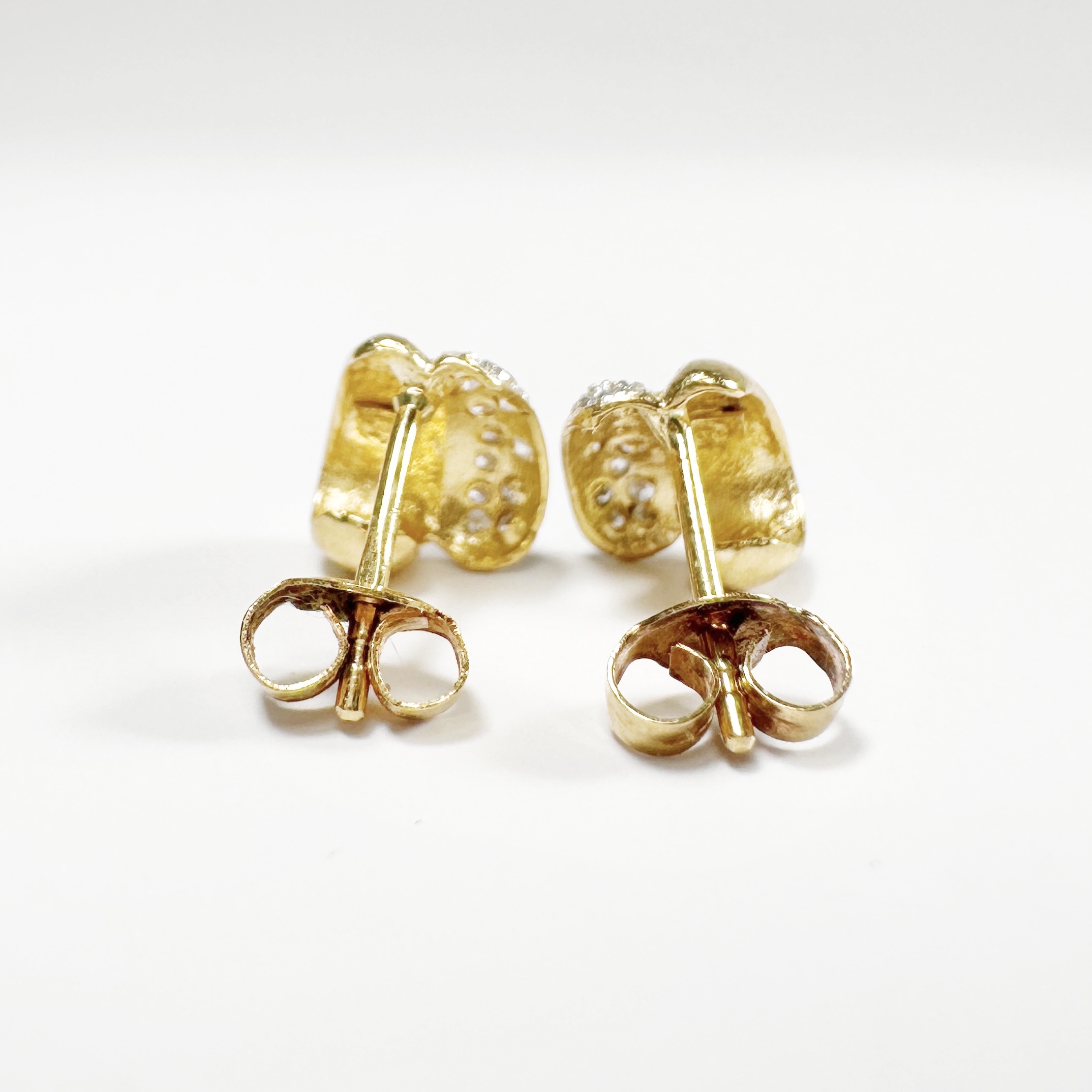 Vintage Gold Hoop Diamond Earrings (4)