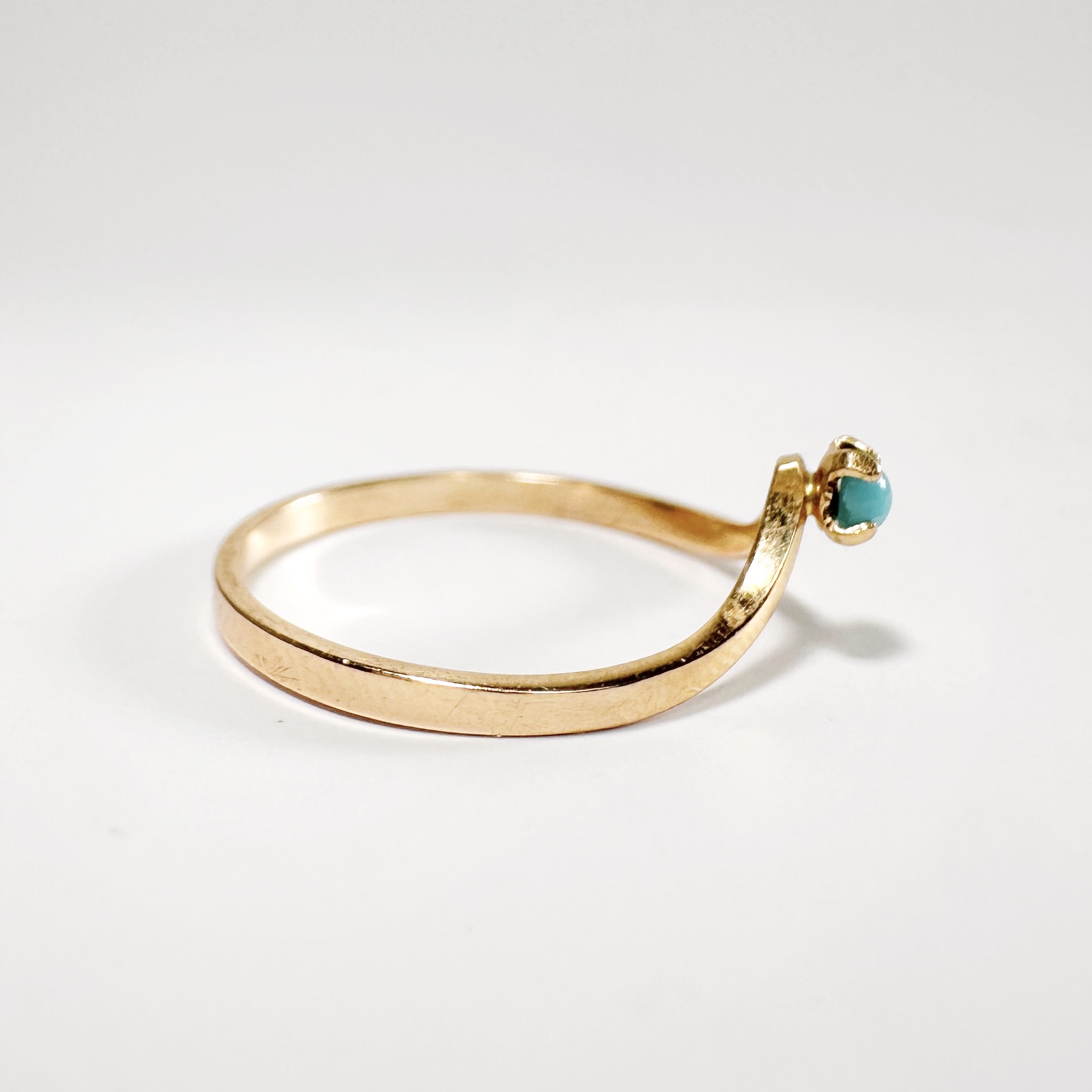 Antique Gold Turquoise Ring (4)