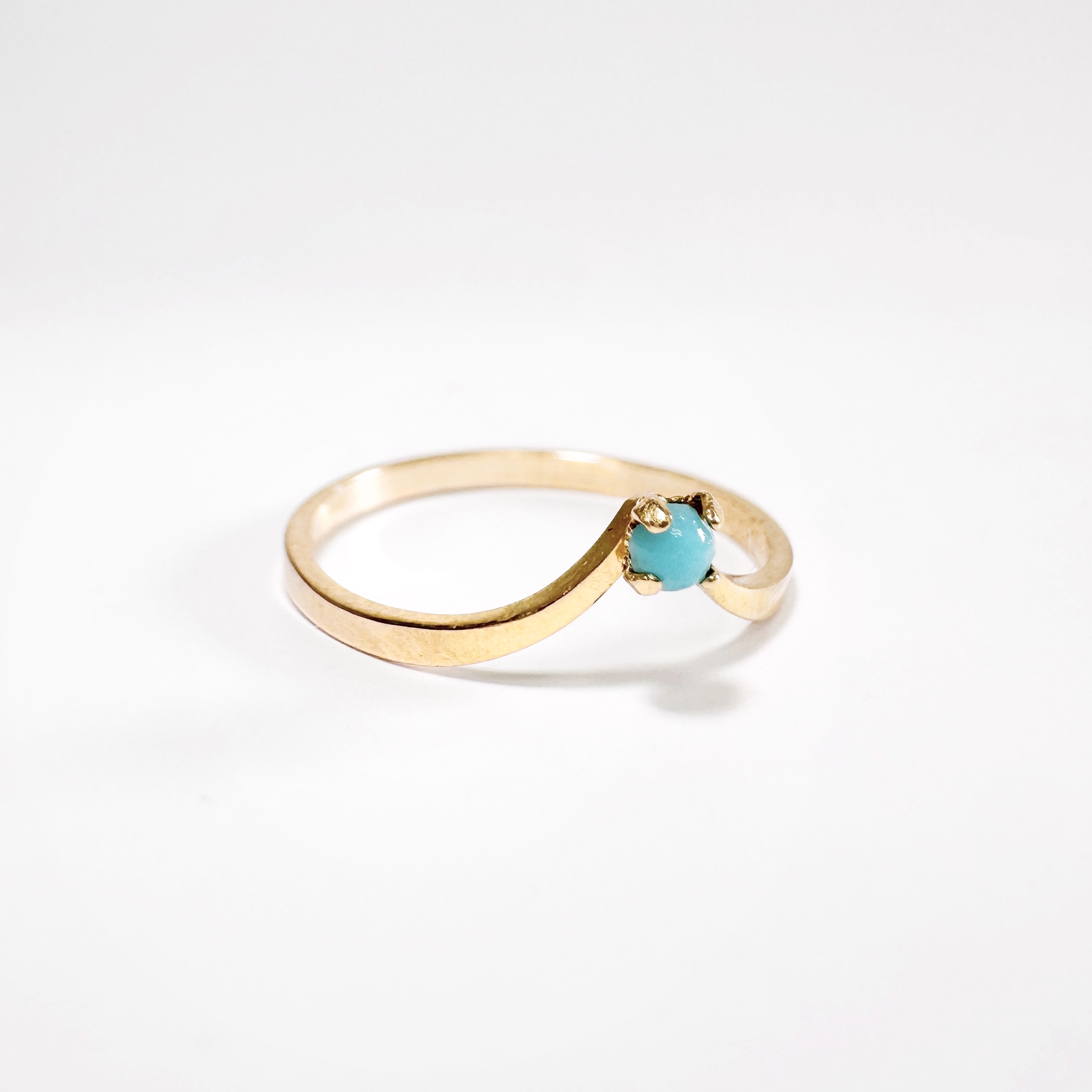 Antique Gold Turquoise Ring