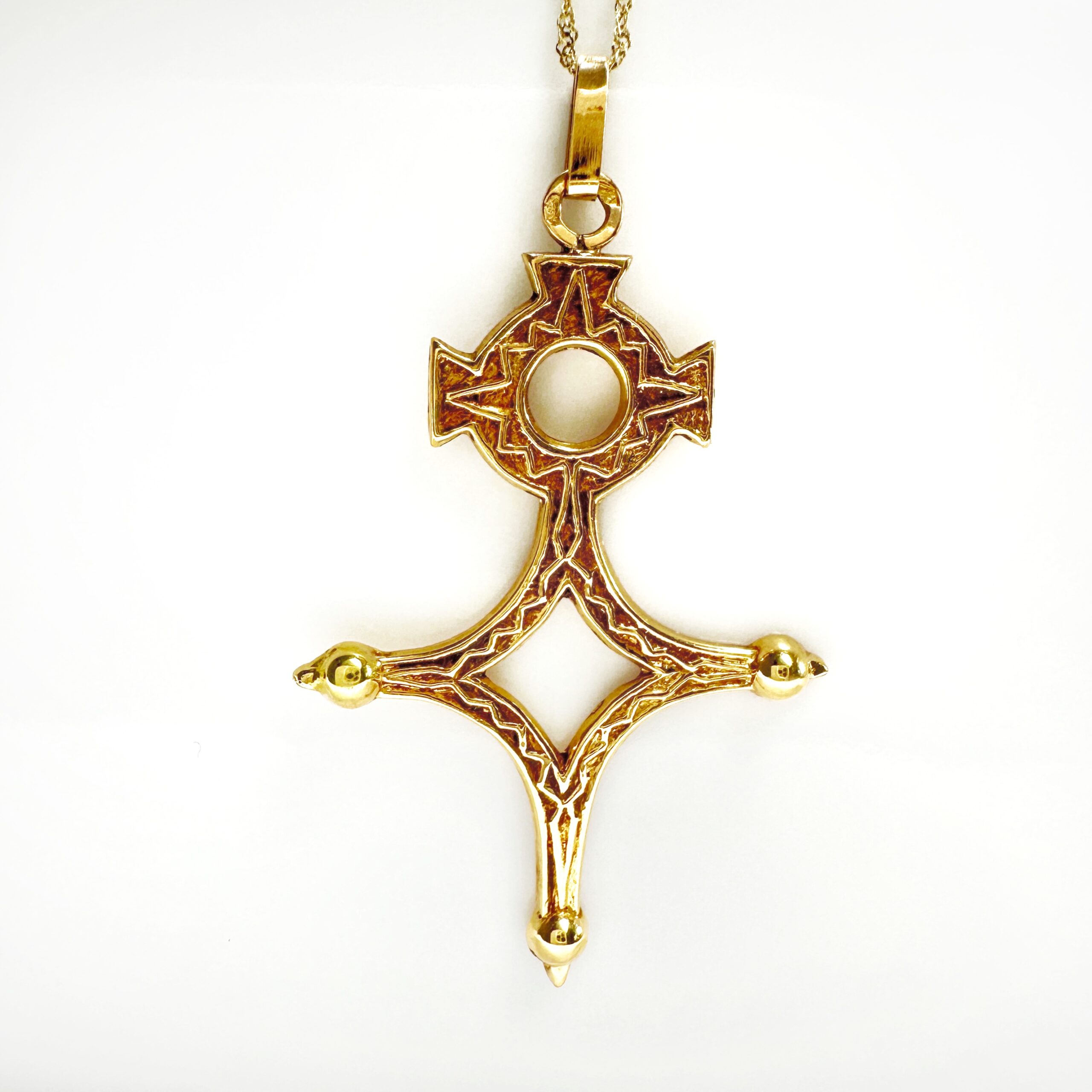 Vintage Gold Agadez Pendant (2)