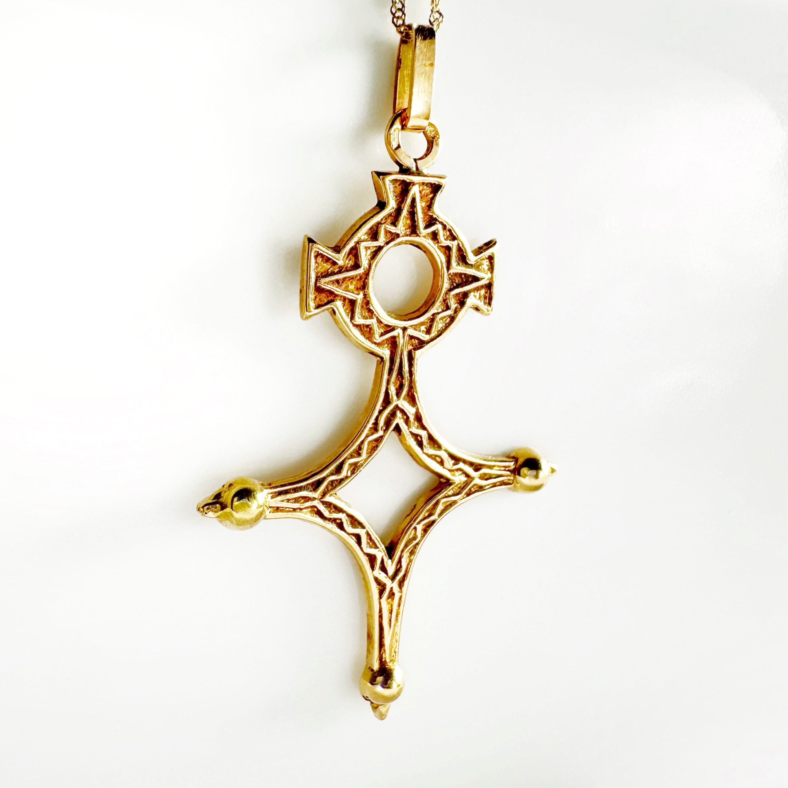 Vintage Gold Agadez Pendant (3)