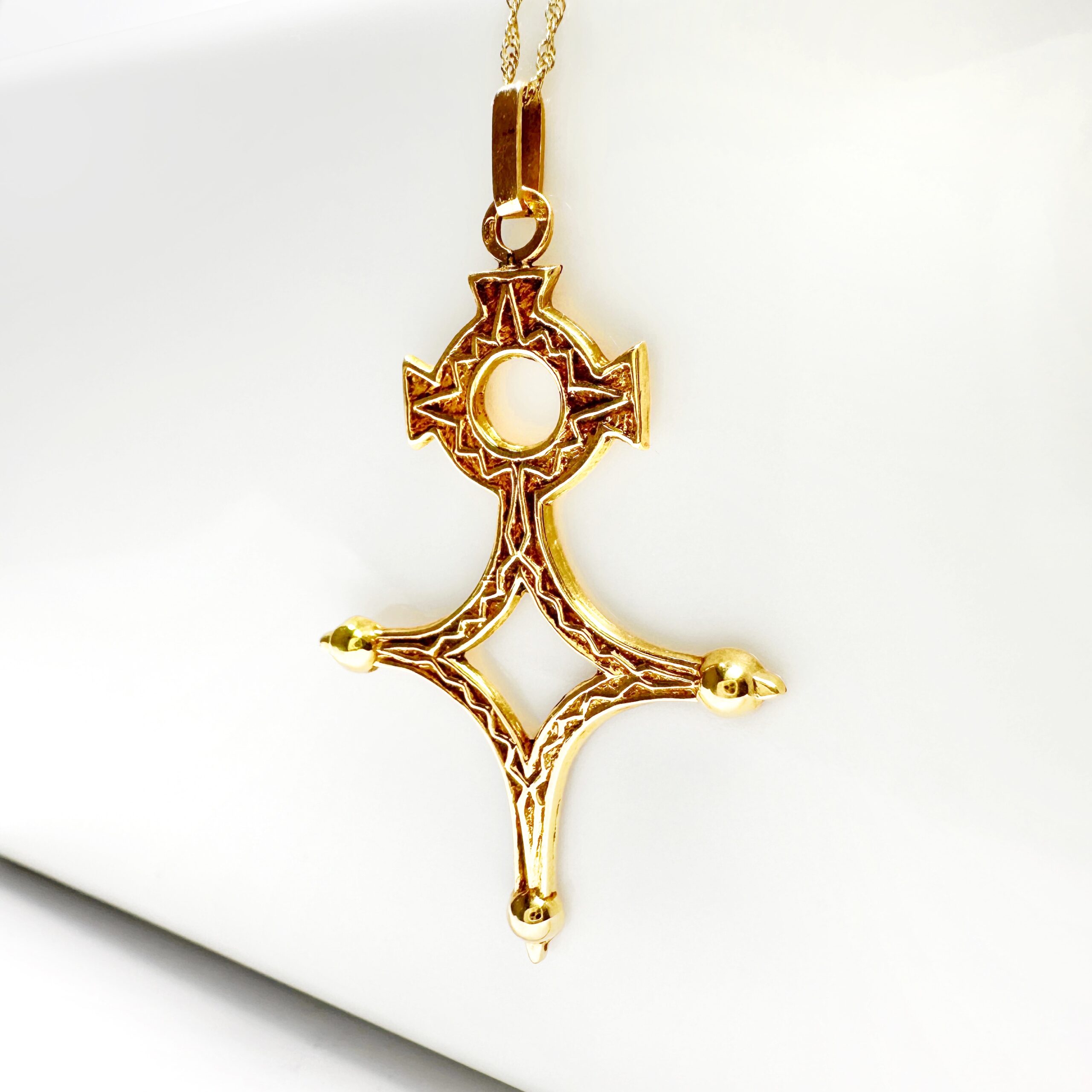 Vintage Gold Agadez Pendant (4)