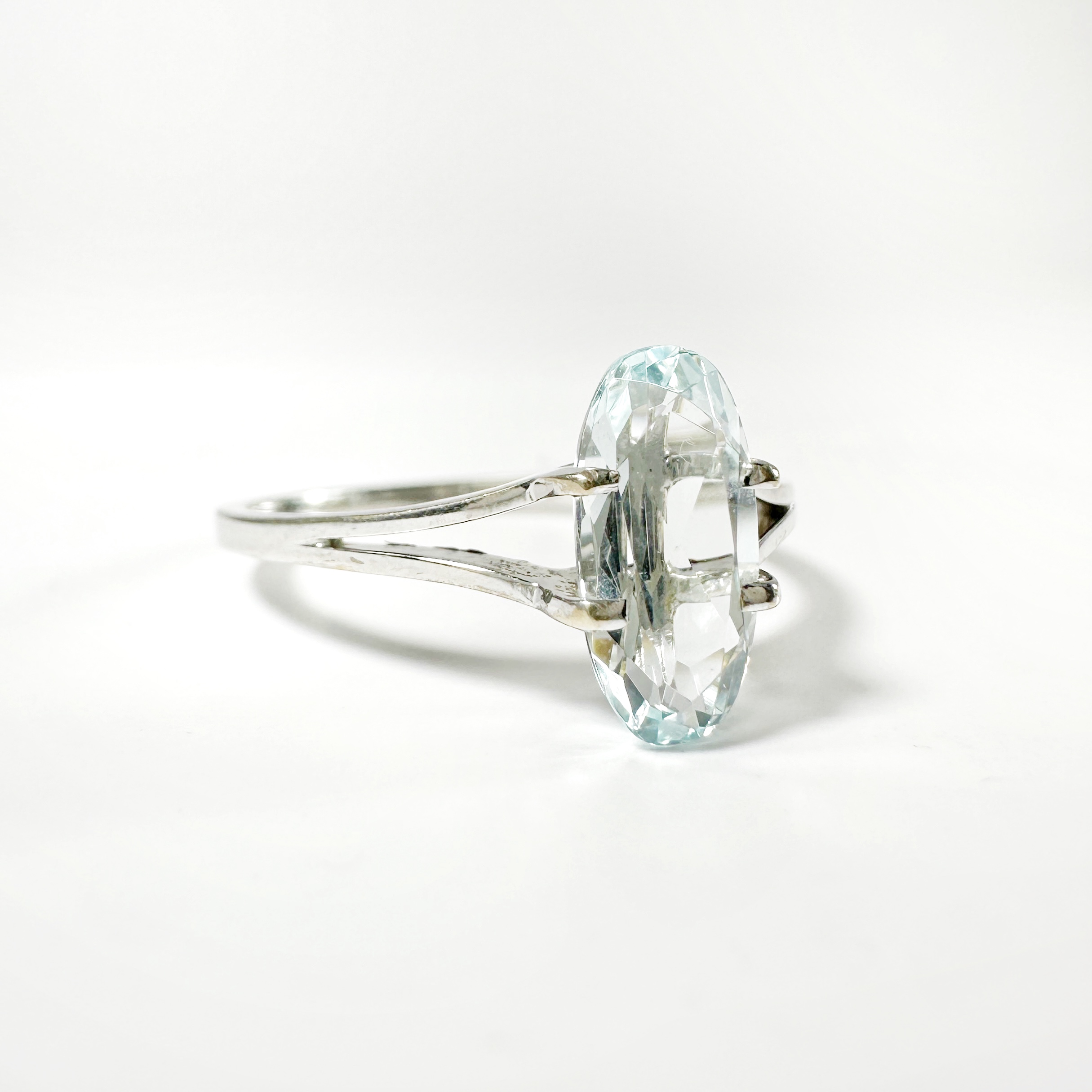 Vintage Gold Aquamarine Ring (1)