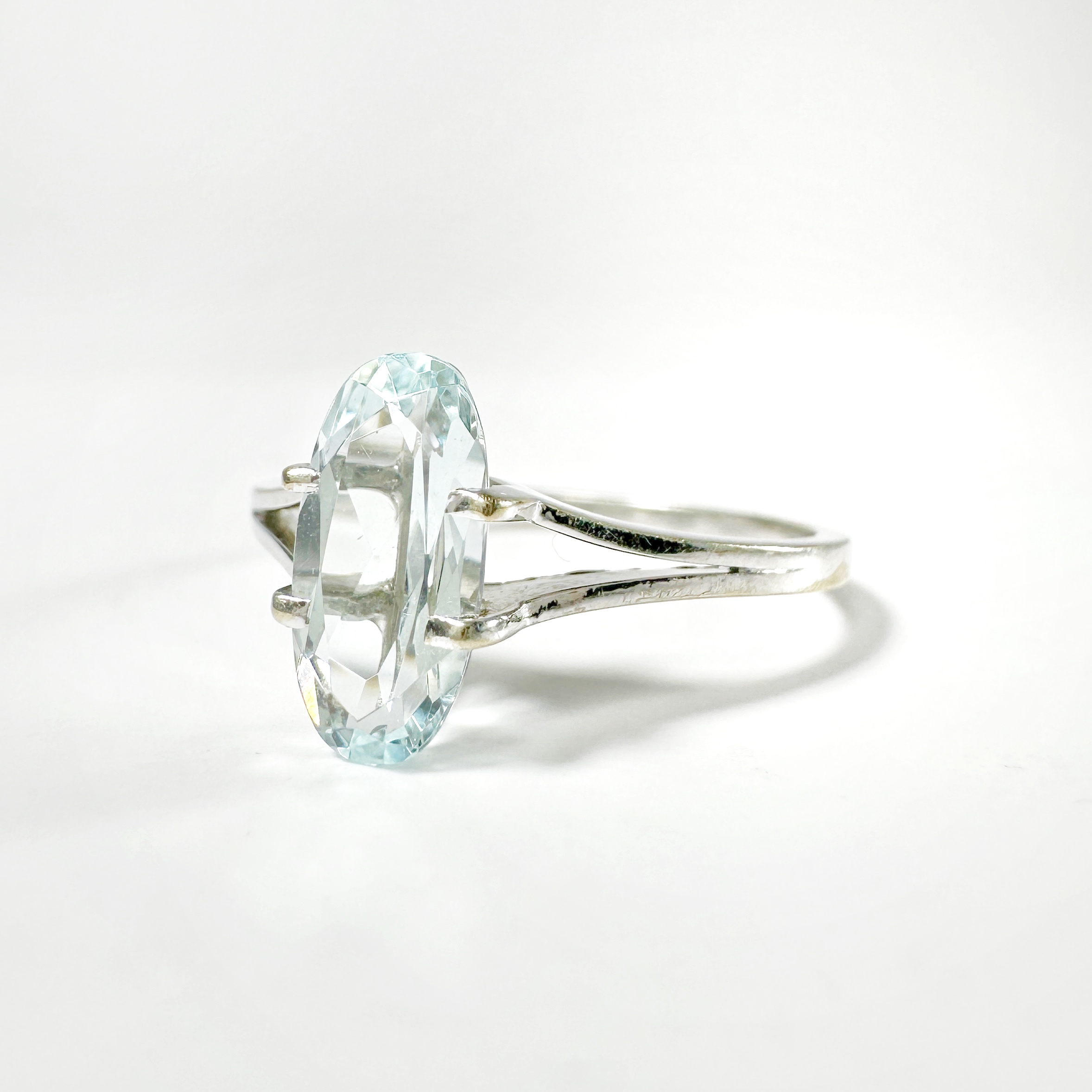 Vintage Gold Aquamarine Ring (2)