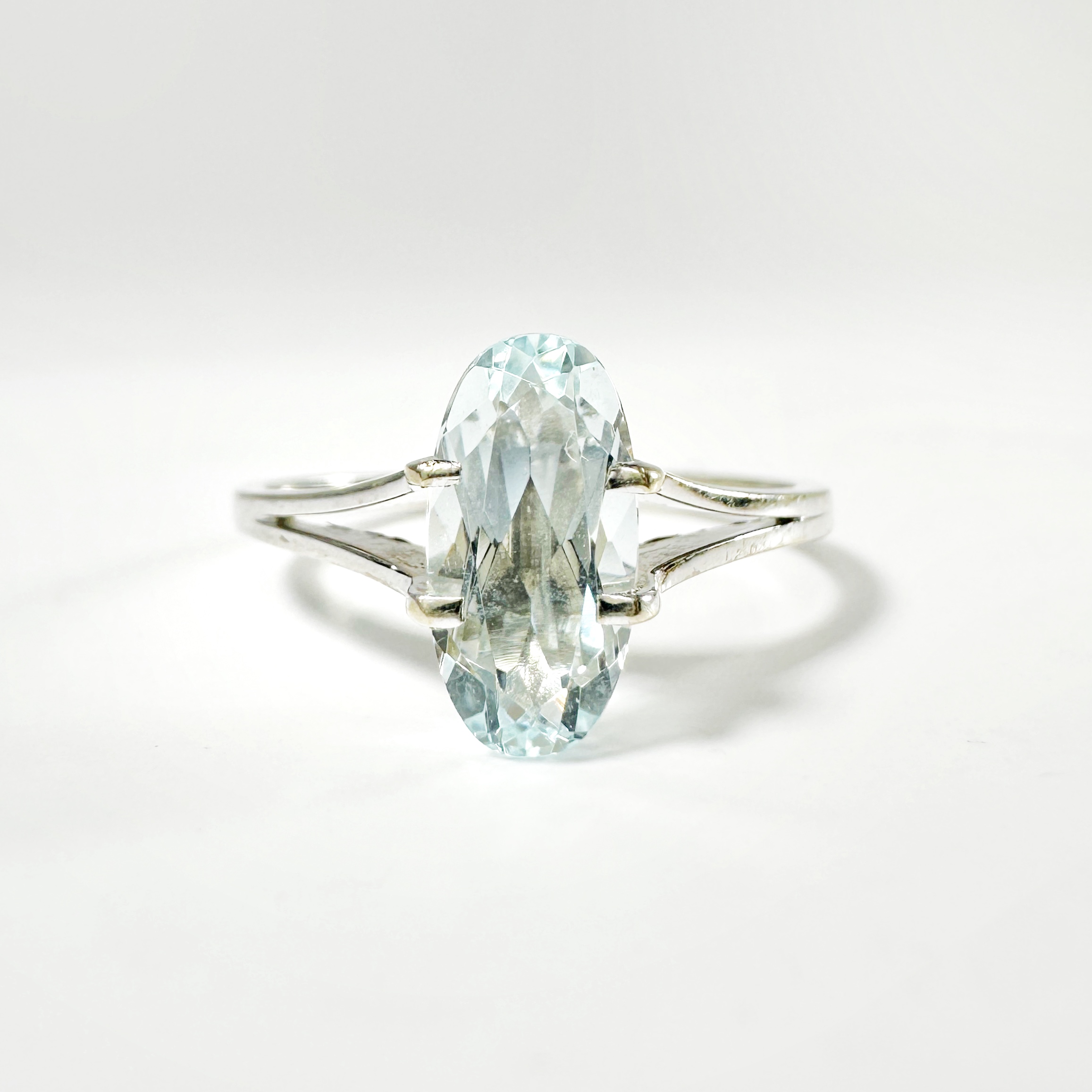 Vintage Gold Aquamarine Ring