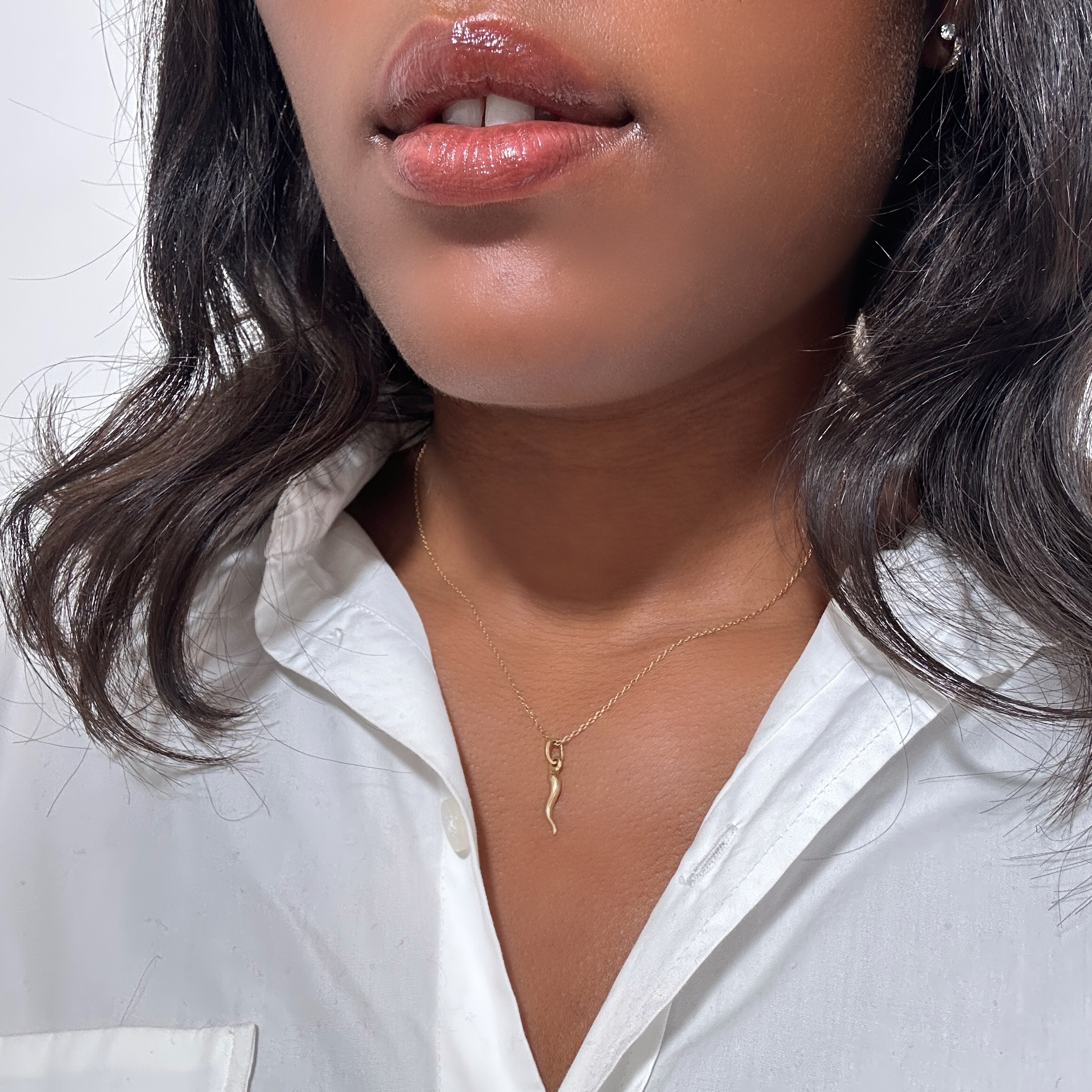 Vintage Gold Cornicello Italian Chili Pendant