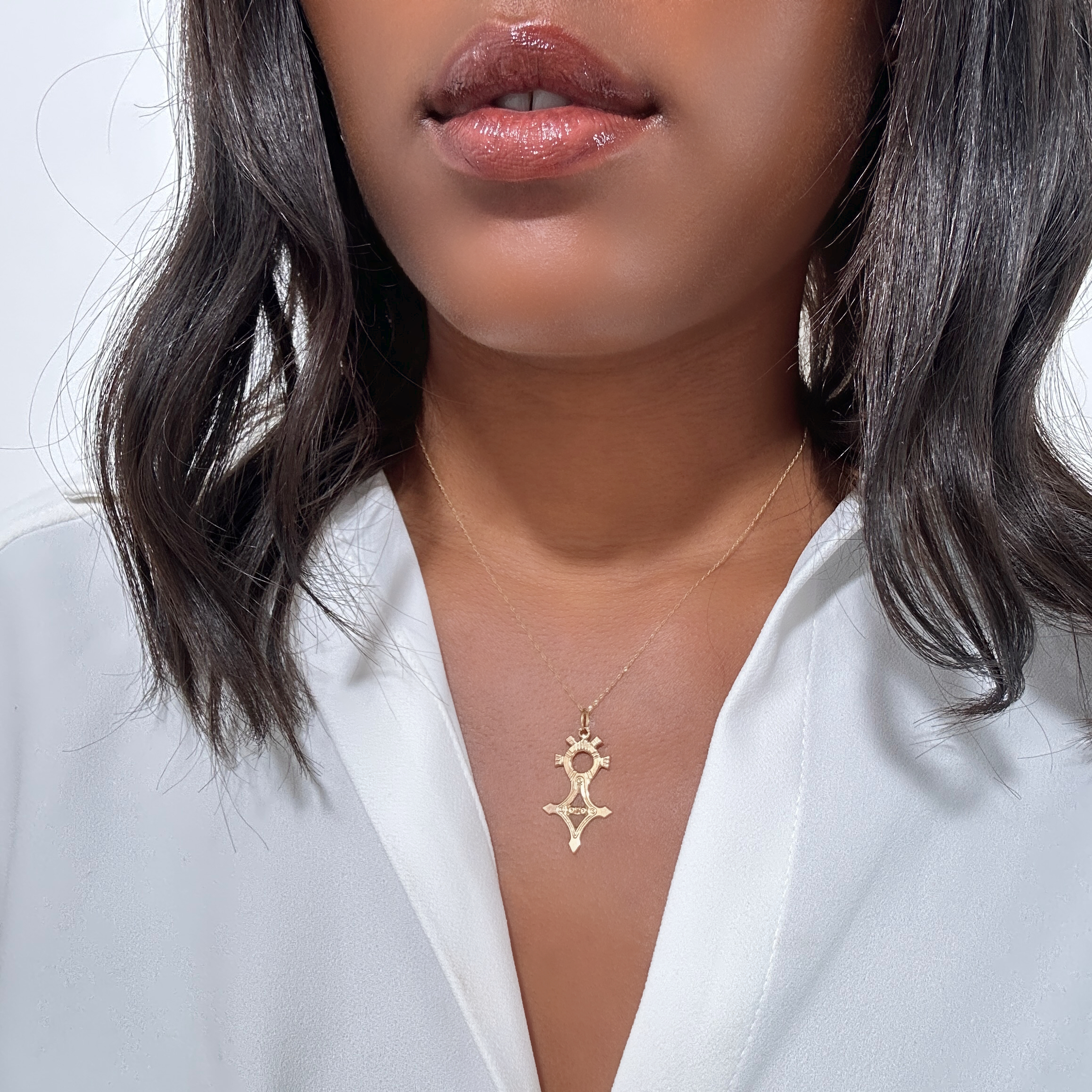 Vintage Gold Cross Of The South Pendant (1)