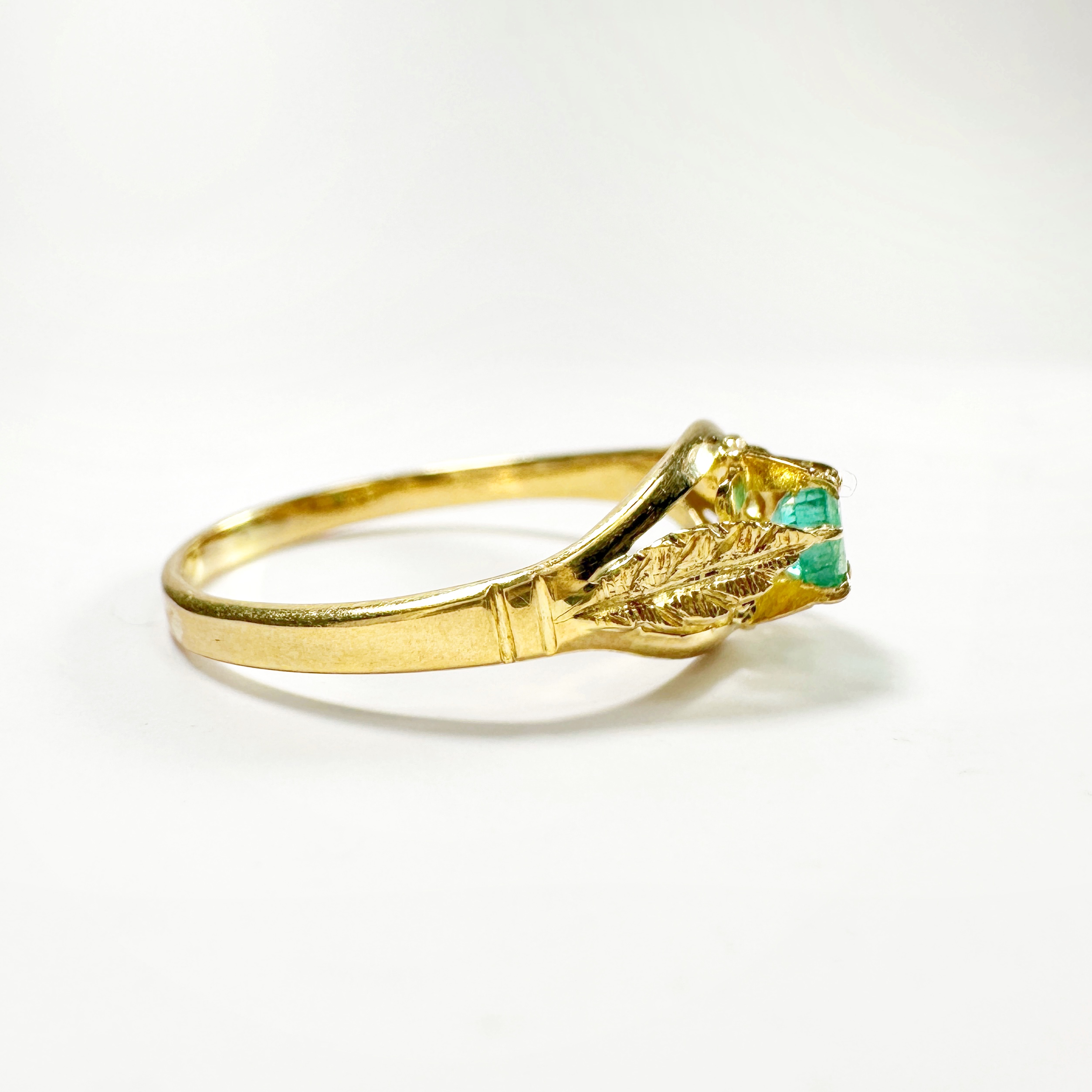Vintage Gold Emerald Ring