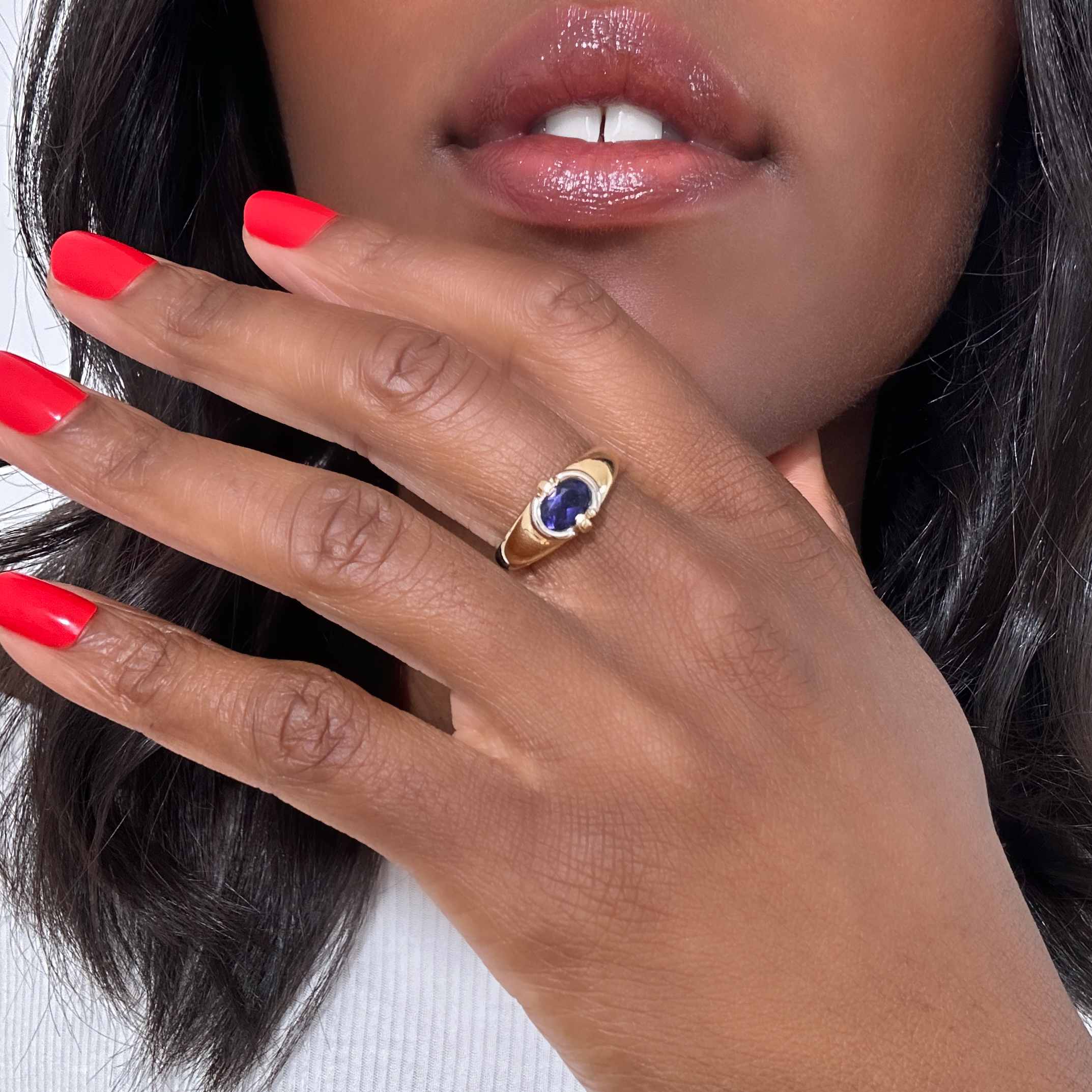 Vintage Gold Iolite Ring (2)
