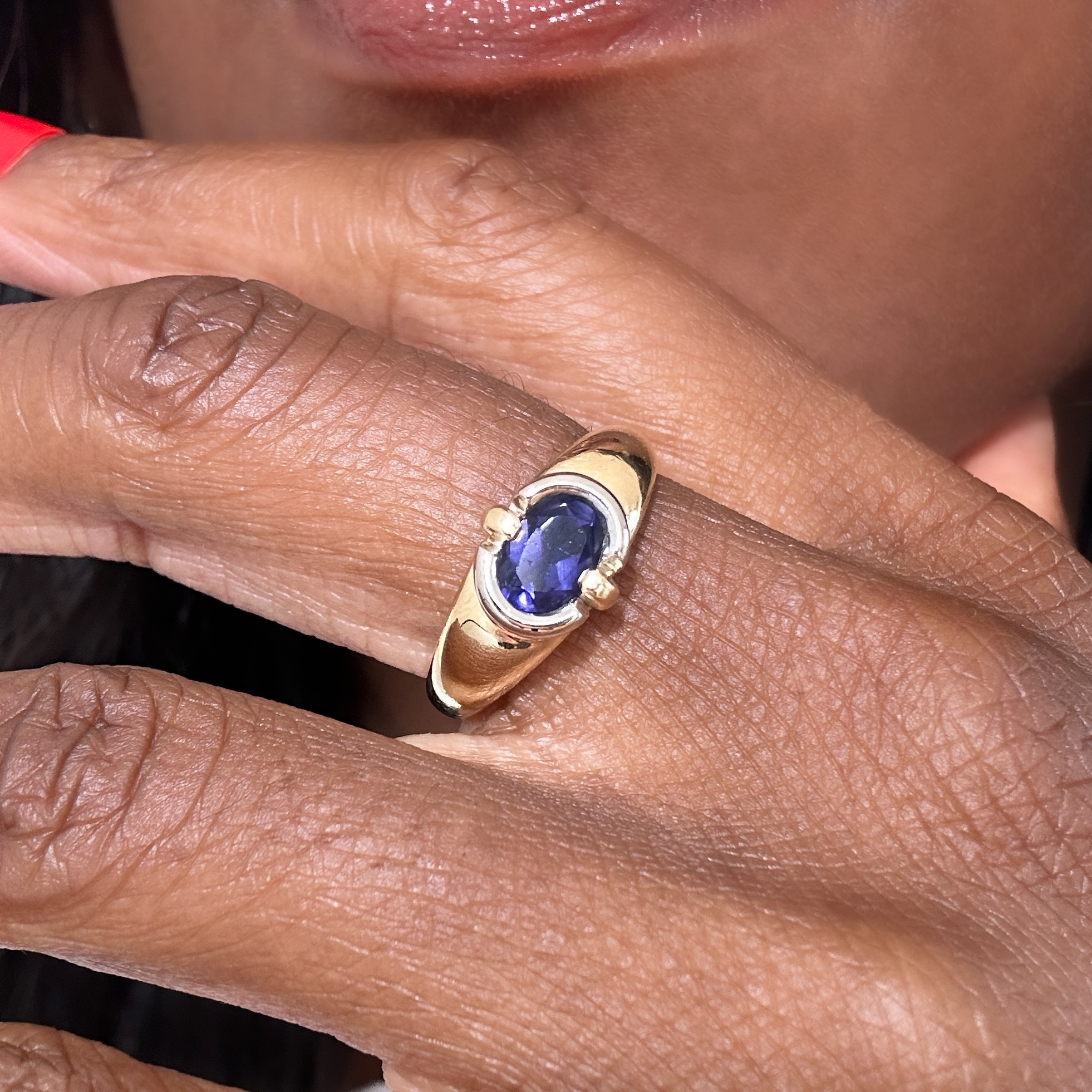 Vintage Gold Iolite Ring (3)