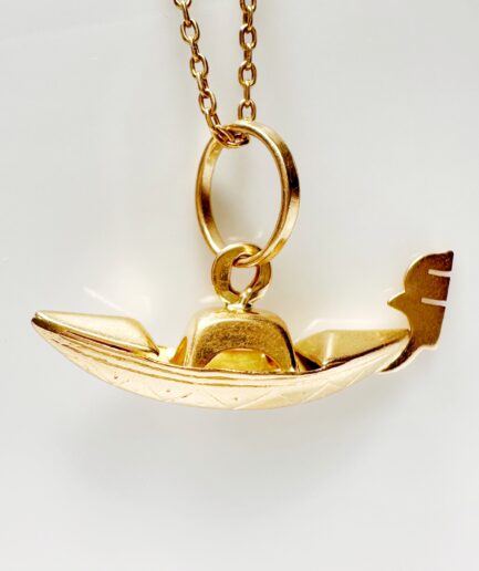 Pendentif gondole Vénitienne or "Onda"