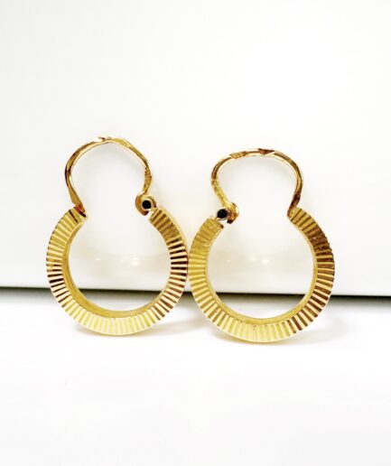 Créoles or ciselé "Aurena"