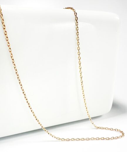 Chaine or maille jaseron // 49cm