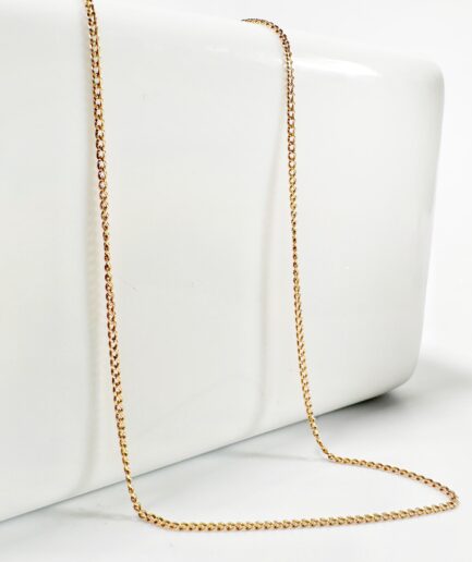Chaine maille gourmette or // 56cm