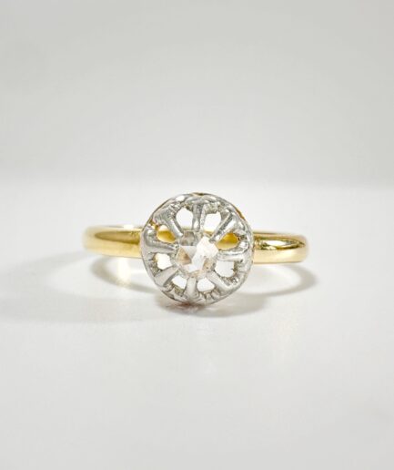 Bague solitaire or et diamant "Lucielle"