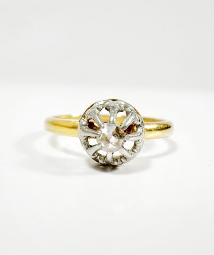 Bague solitaire or et diamant "Lucielle"